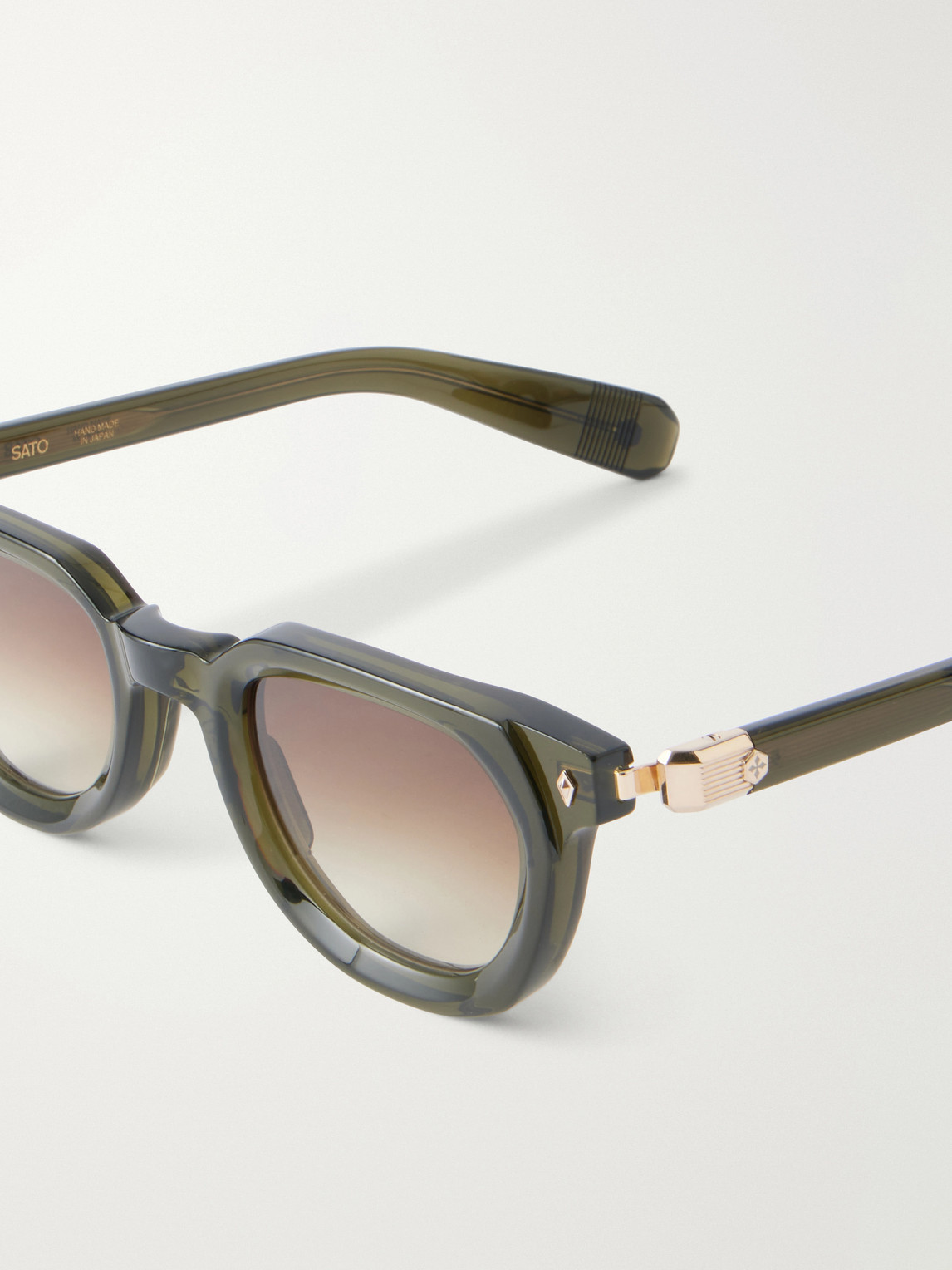  Sato - Keïd D-frame Acetate Sunglasses - Men - Green 