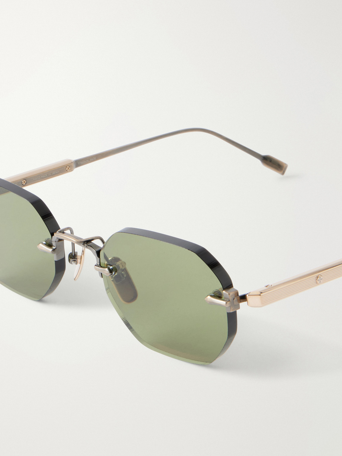  Sato - Glass Square Frame Terebellum Ii Sunglasses - Men - Gold 