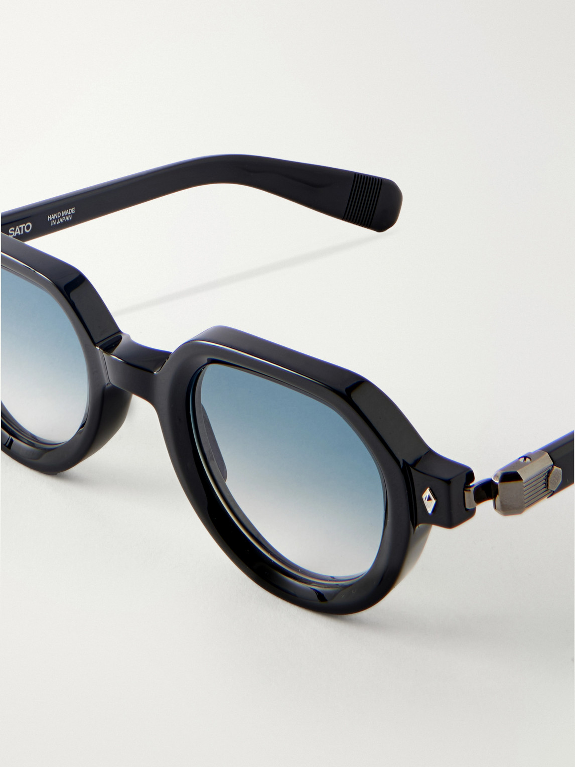  Sato - Elnat Round-frame Acetate Sunglasses - Men - Blue 