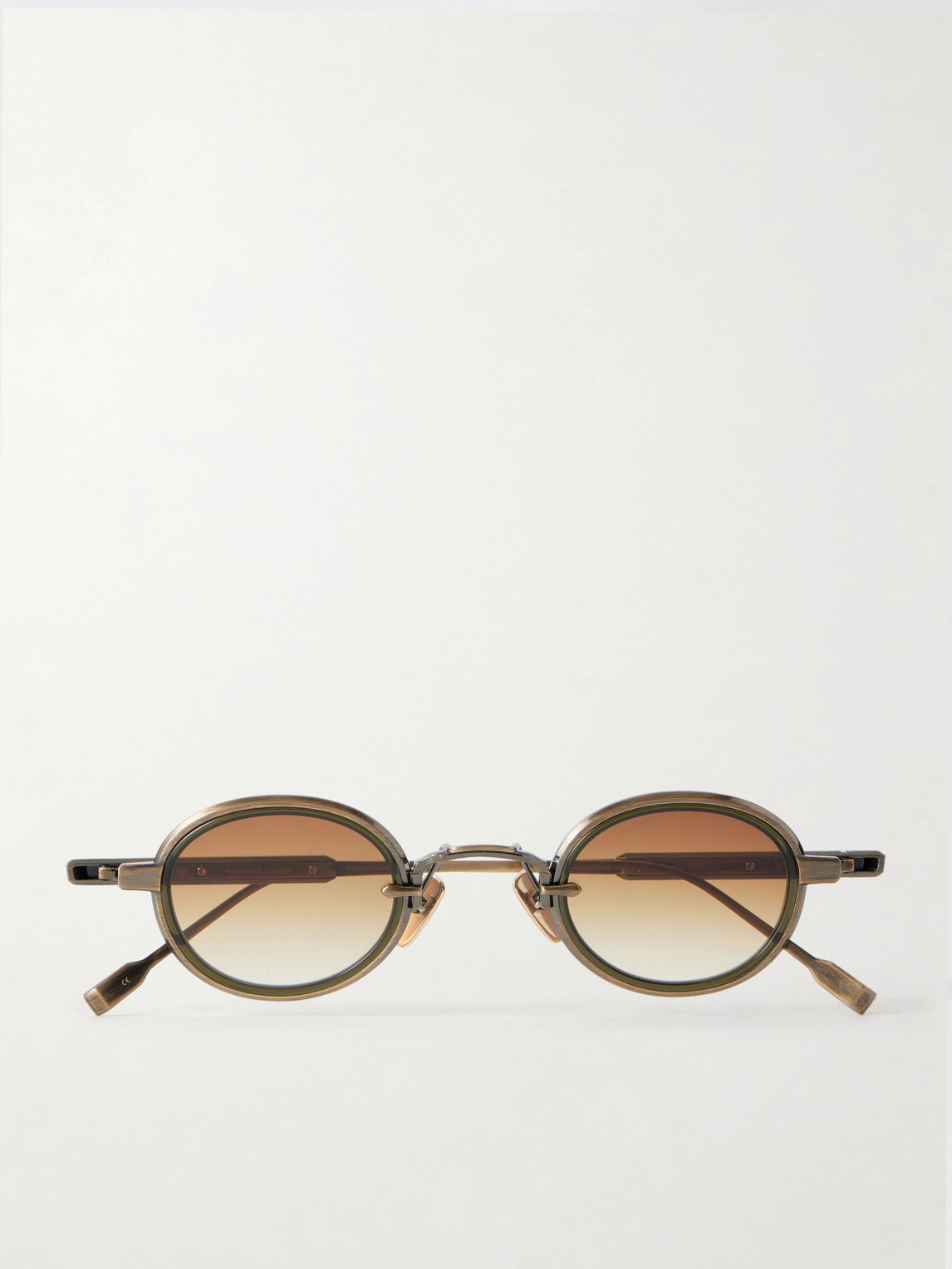 Sato Algedi-t Round-frame Titanium Sunglasses In Multi