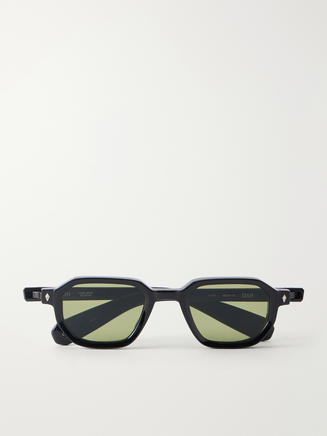 Sato Izar Square-frame Acetate Sunglasses In Black