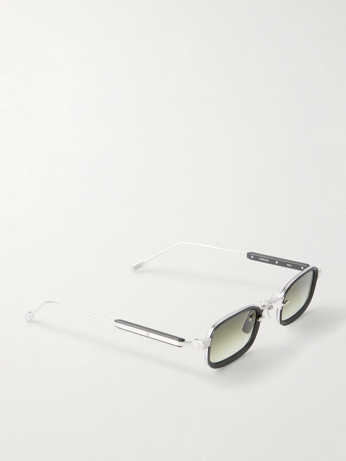  Sato - Canicula Square-frame Titanium Sunglasses - Men - Silver 
