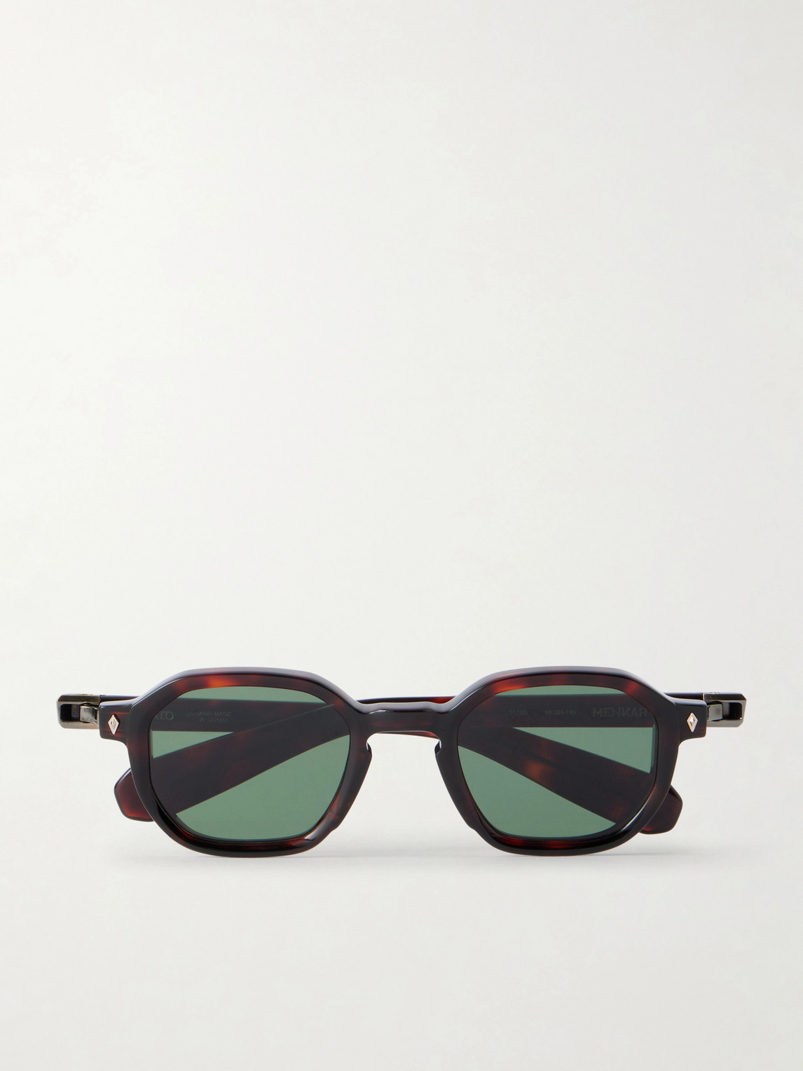 Sato Menkar-tt Round-frame Tortoiseshell Acetate Sunglasses In Black