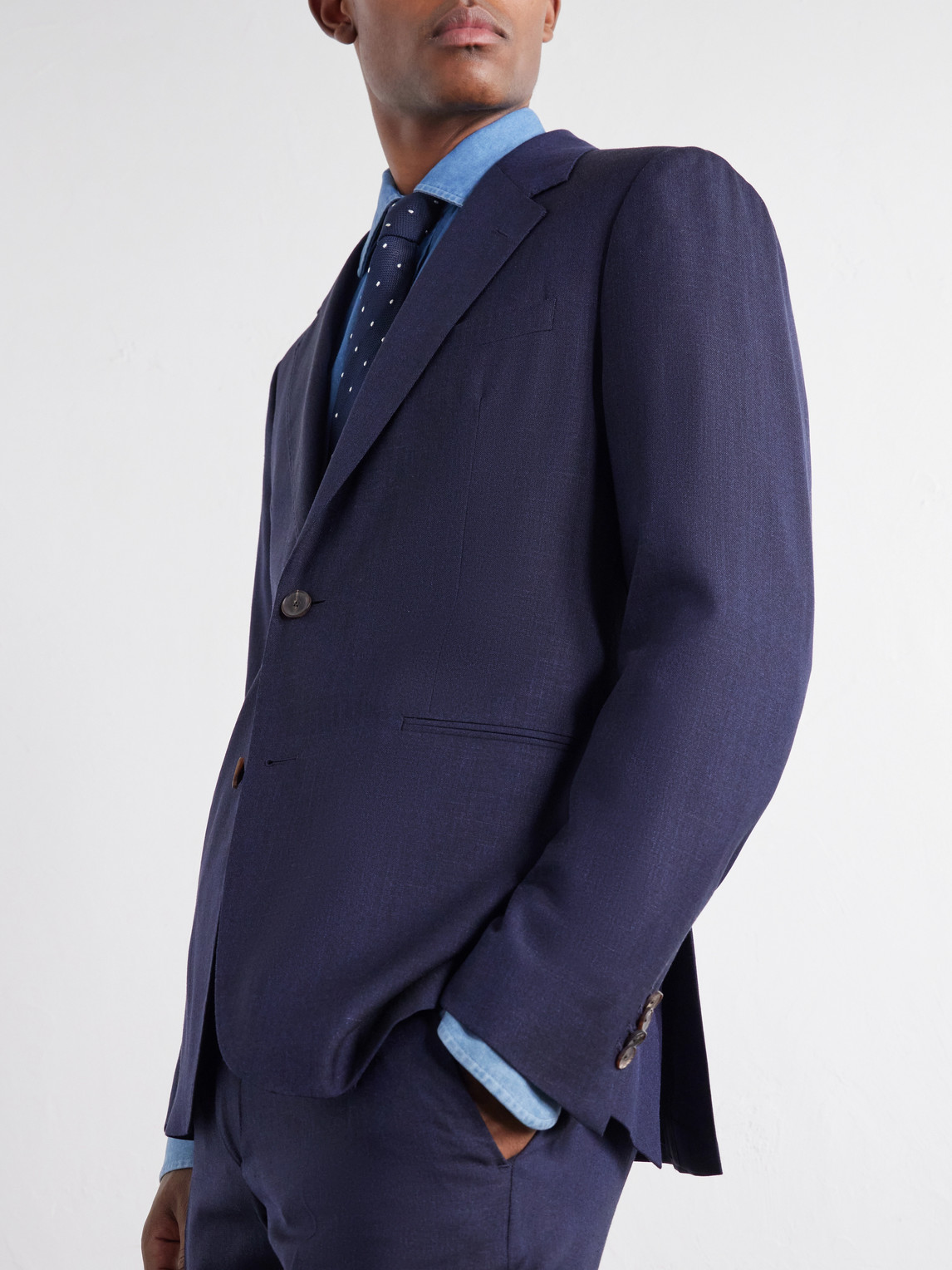 Mr P. - Wool, Silk And Linen-Blend Suit Jacket