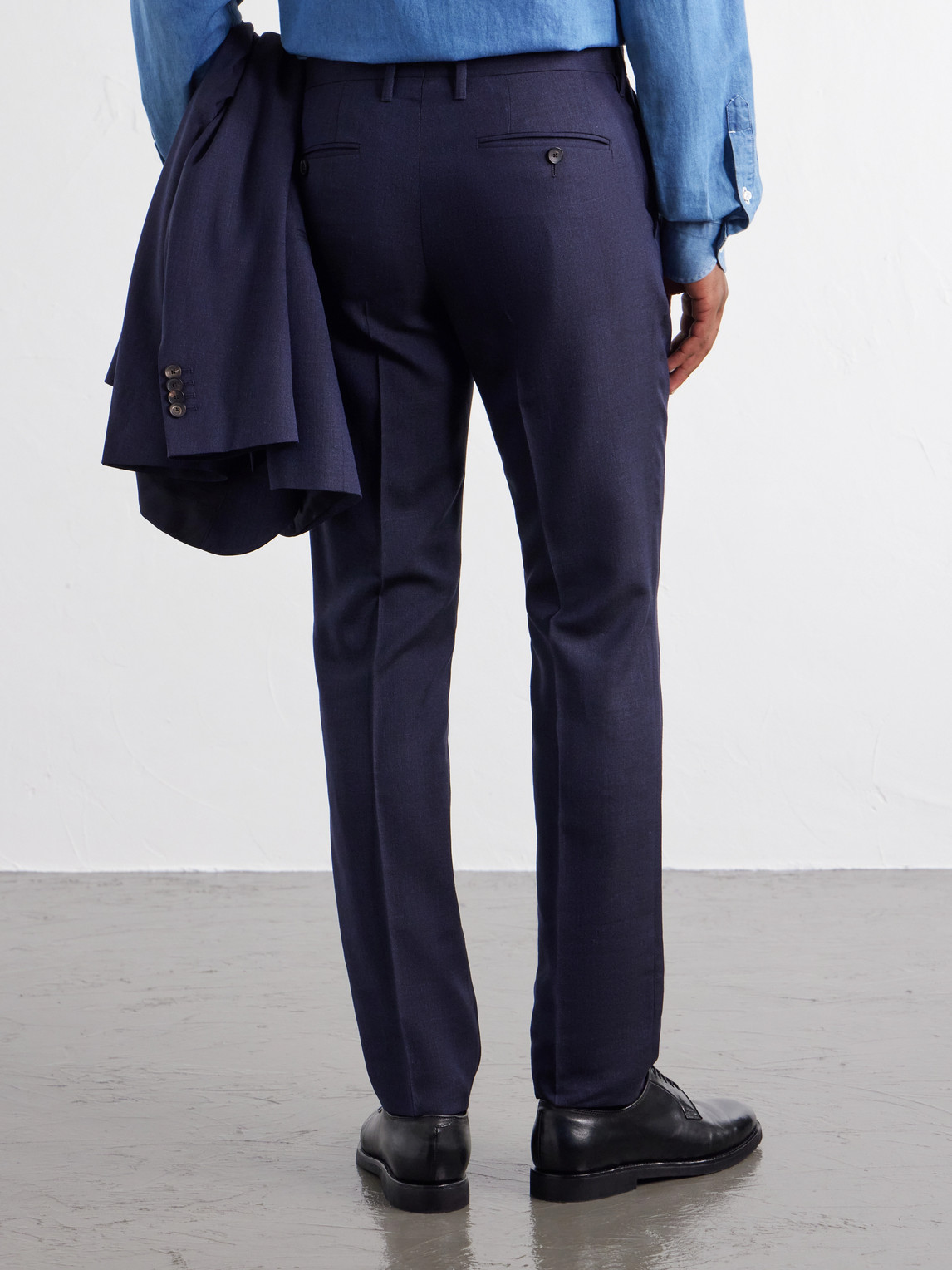 Mr P. - Straight-Leg Wool, Silk And Linen-Blend Trousers