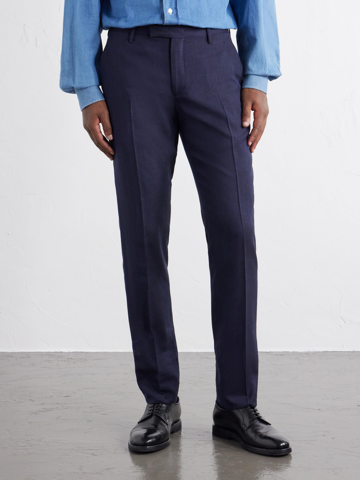 Mr P. - Straight-Leg Wool, Silk And Linen-Blend Trousers
