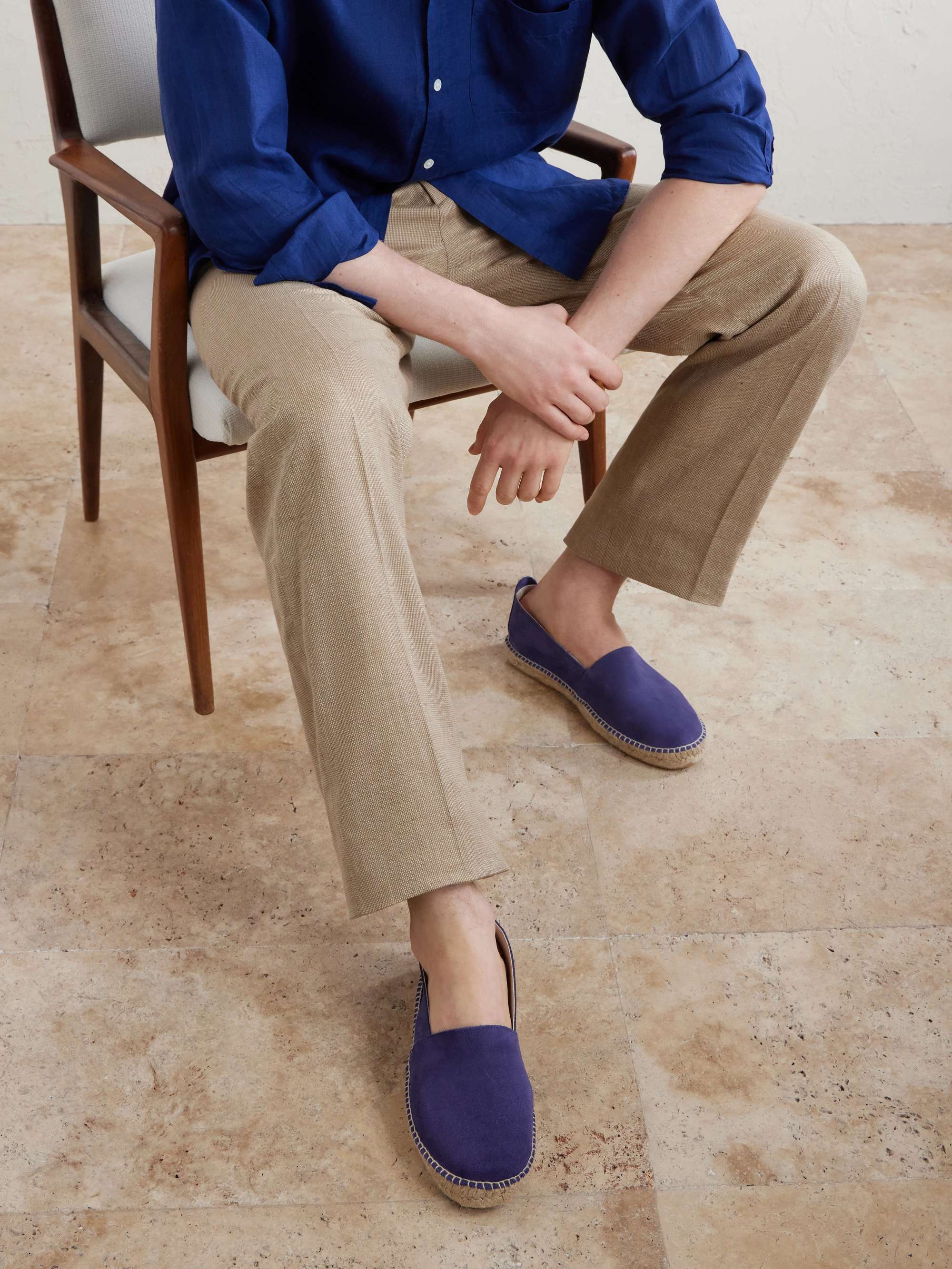 ANDERSON & SHEPPARD Suede Espadrilles