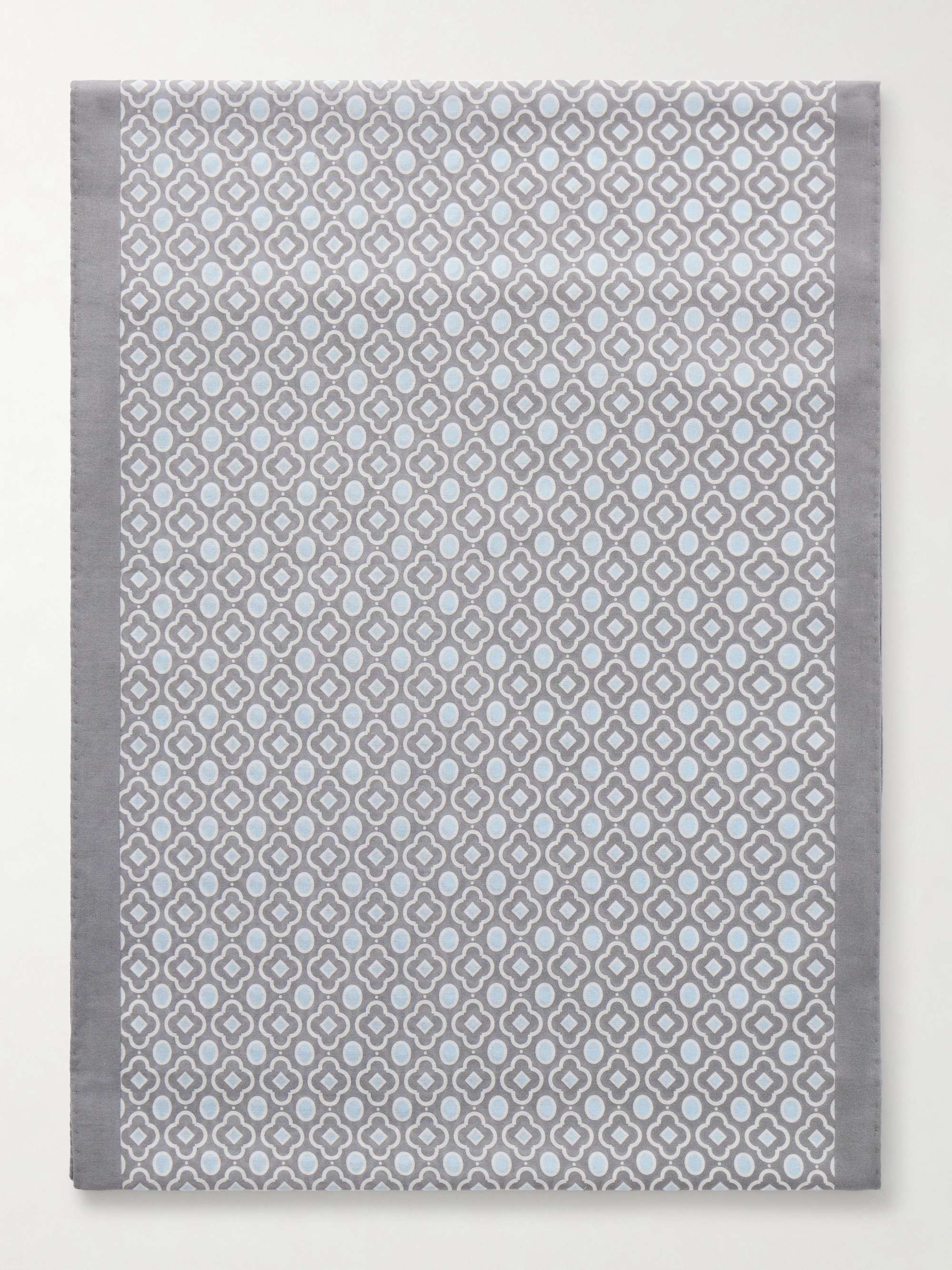 ANDERSON & SHEPPARD Printed Cotton-Voile Scarf