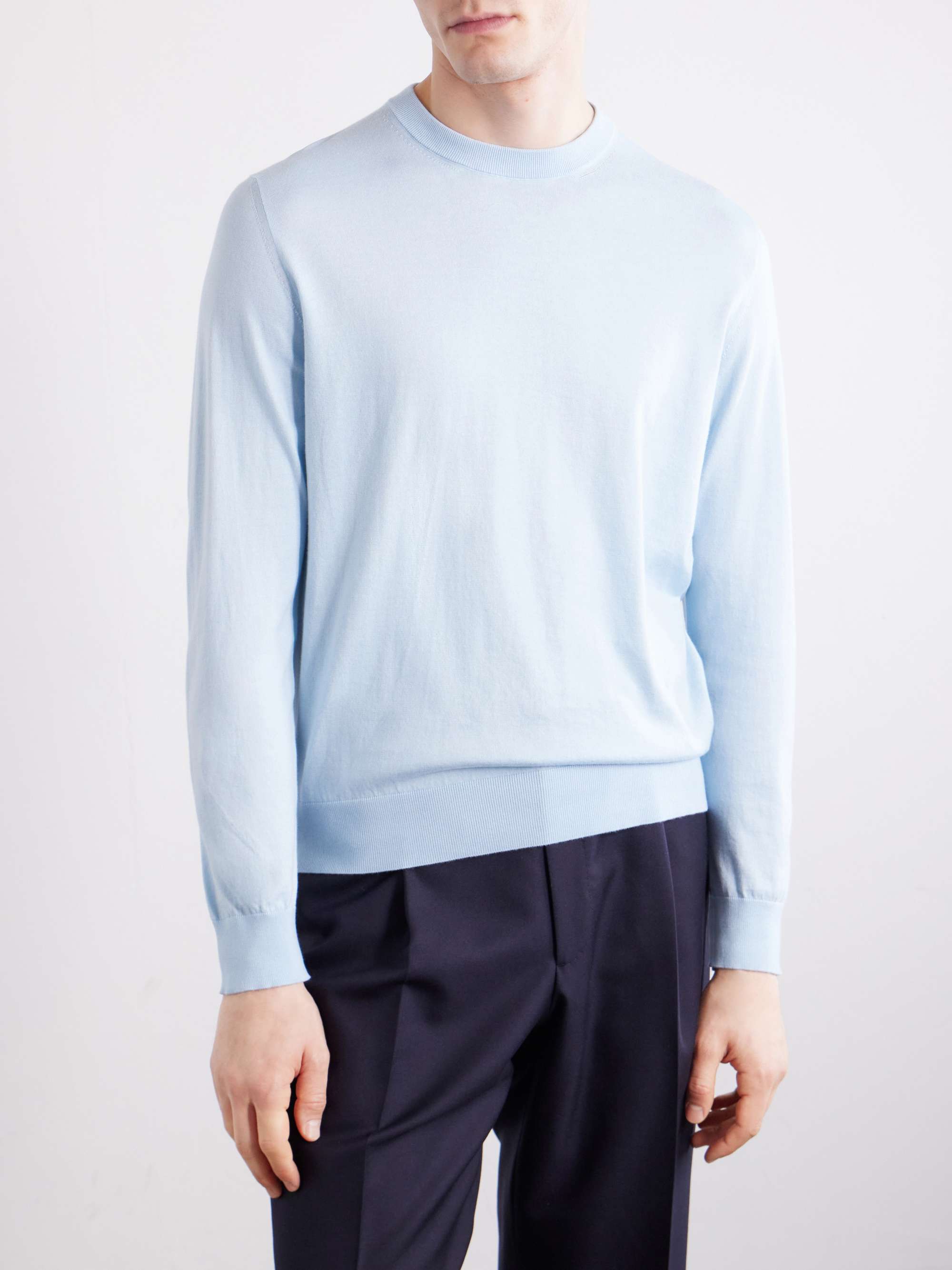 ANDERSON & SHEPPARD Sea Island Cotton Sweater