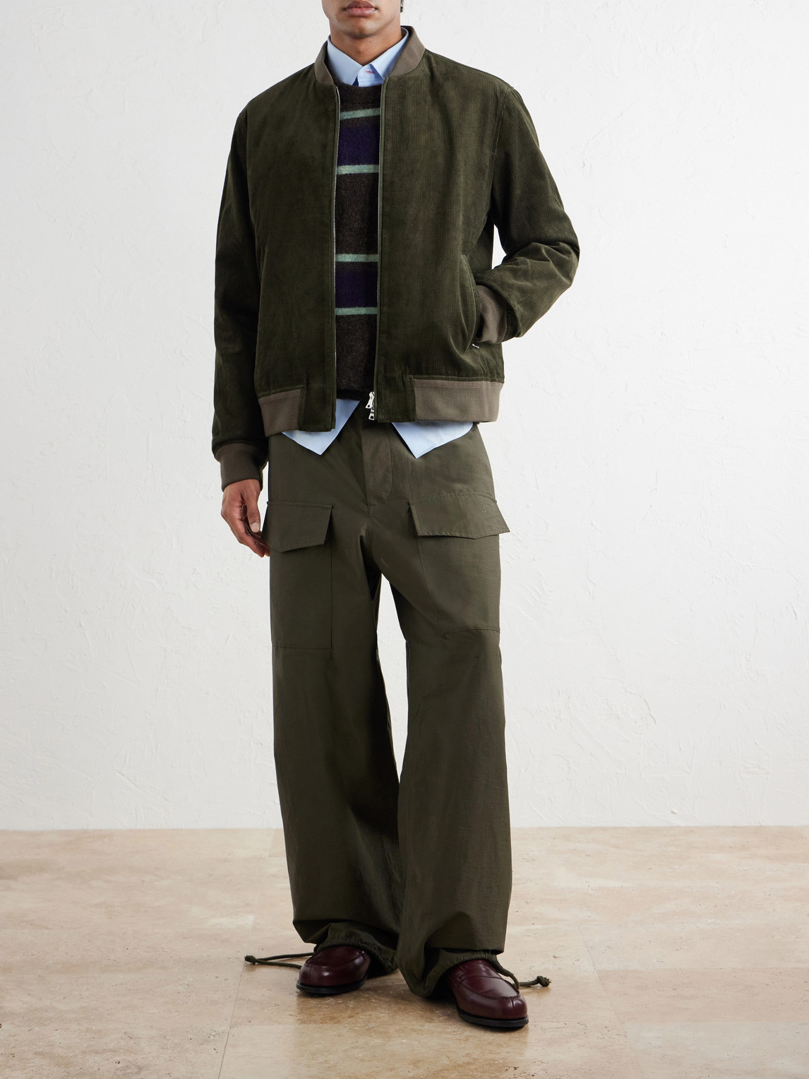 Mr P. - Cotton-Corduroy Bomber Jacket