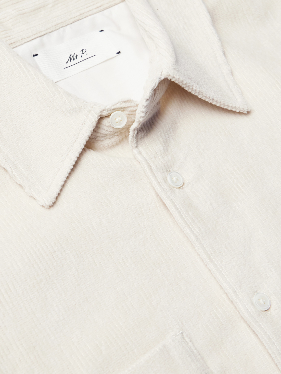 Mr P. - Cotton And Cashmere-Blend Corduroy Shirt