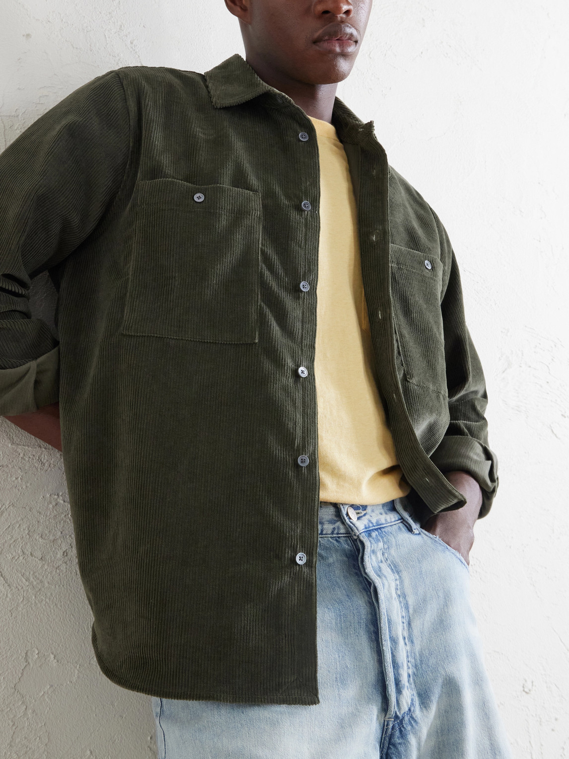 Mr P. - Cotton And Cashmere-Blend Corduroy Shirt