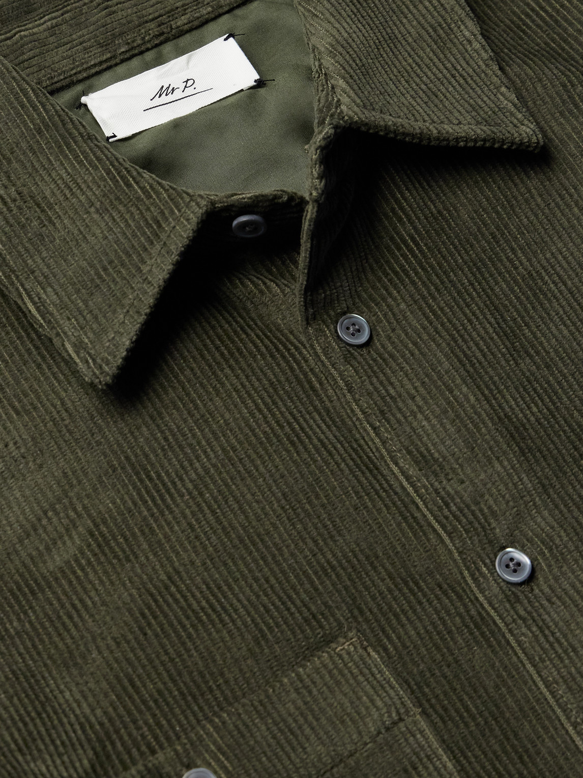 Mr P. - Cotton And Cashmere-Blend Corduroy Shirt