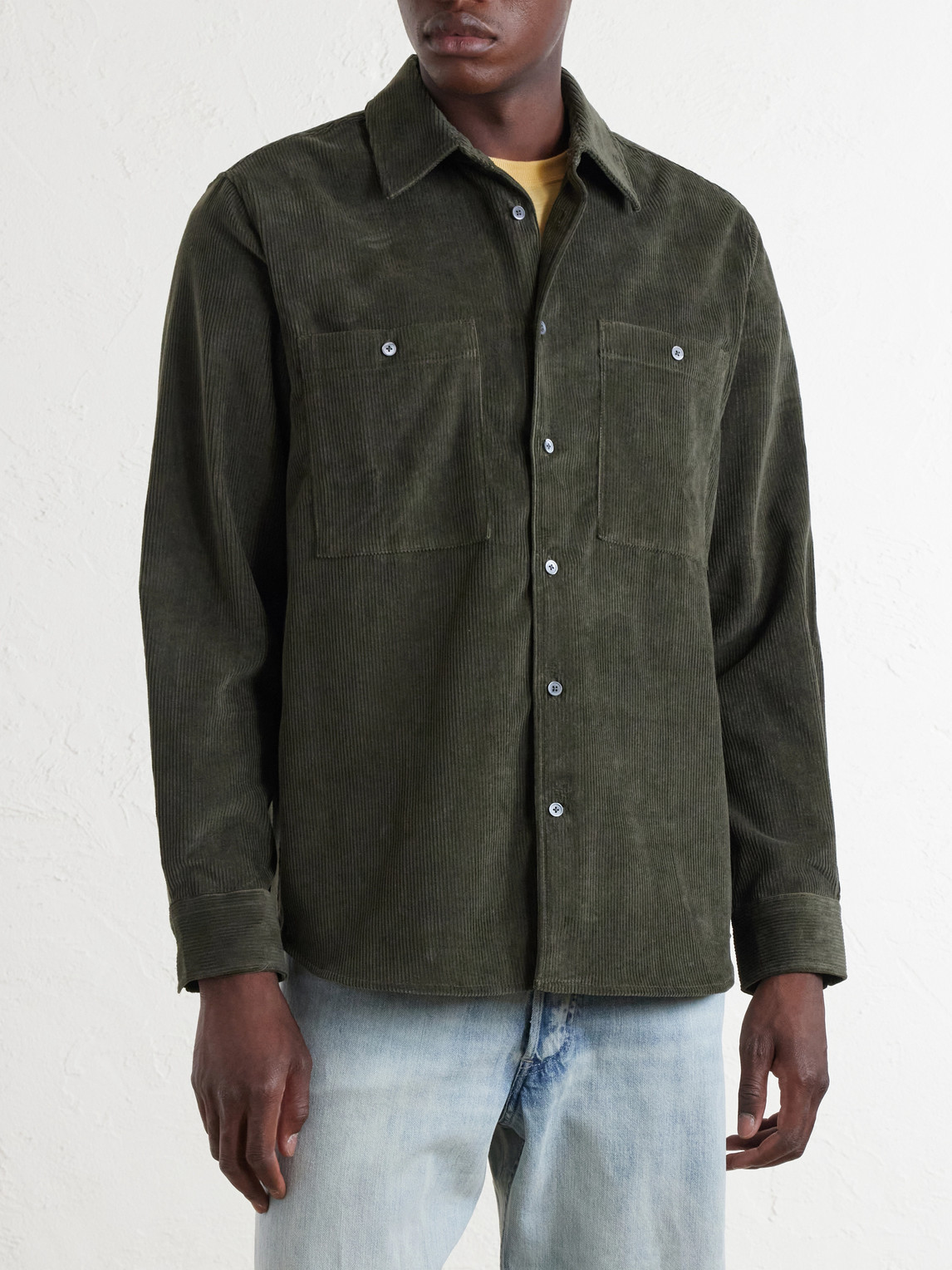 Mr P. - Cotton And Cashmere-Blend Corduroy Shirt
