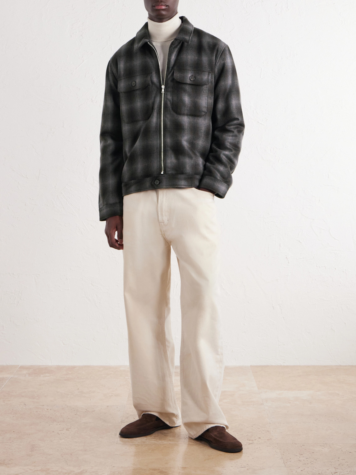 Mr P. - Checked Virgin Wool Jacket