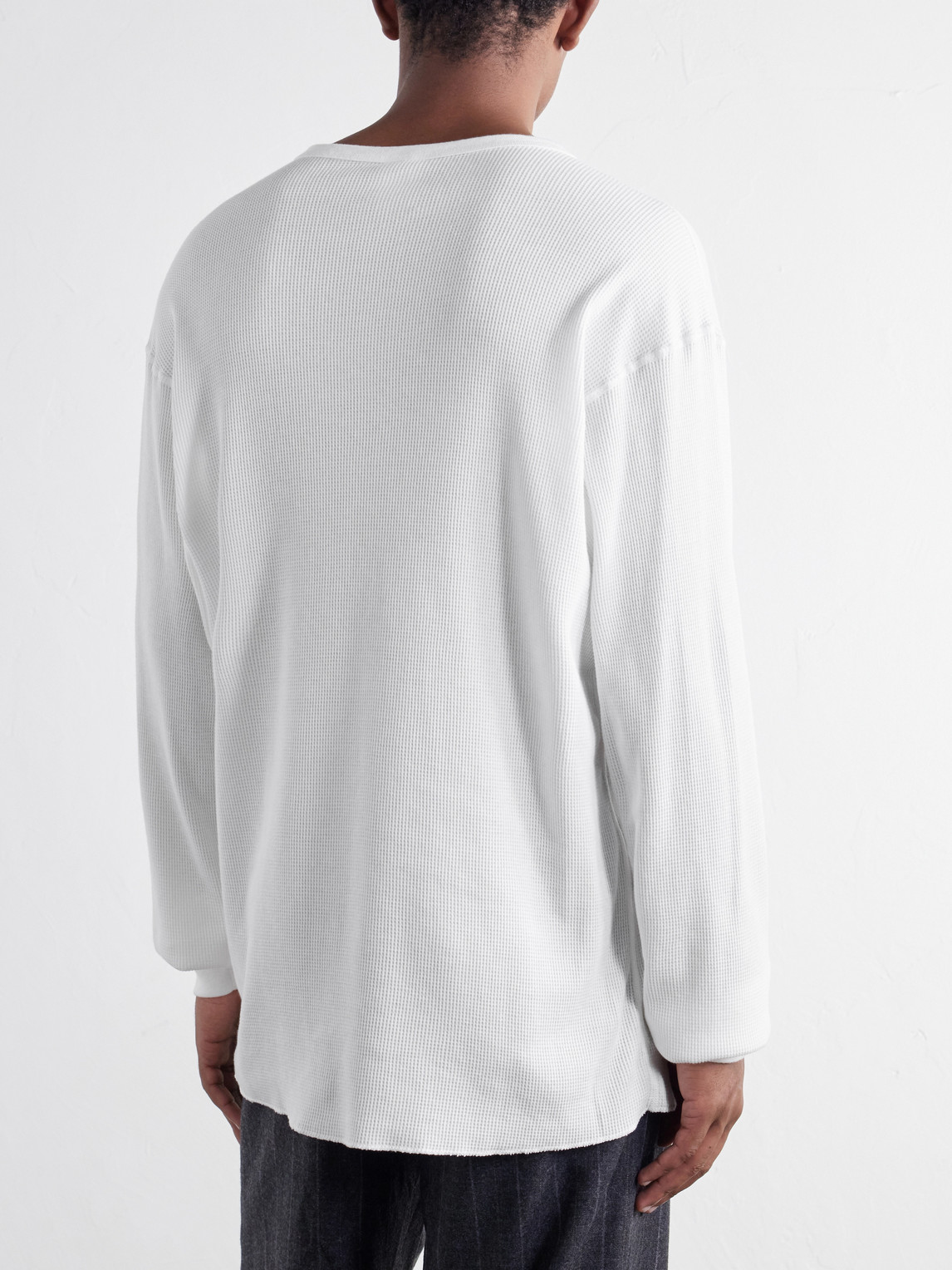 Tharmal Logo-Embroidered Waffle-Knit Cotton T-Shirt