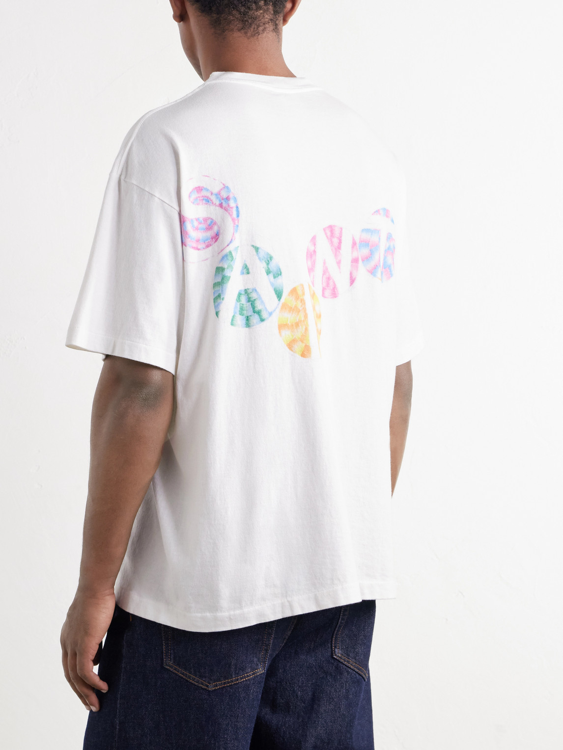 Coco Star Sims Distressed Printed Cotton-Jersey T-Shirt