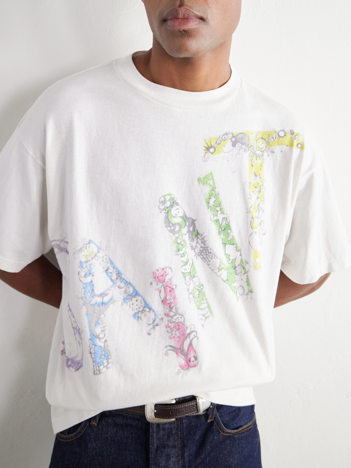 Coco Star Sims Distressed Printed Cotton-Jersey T-Shirt