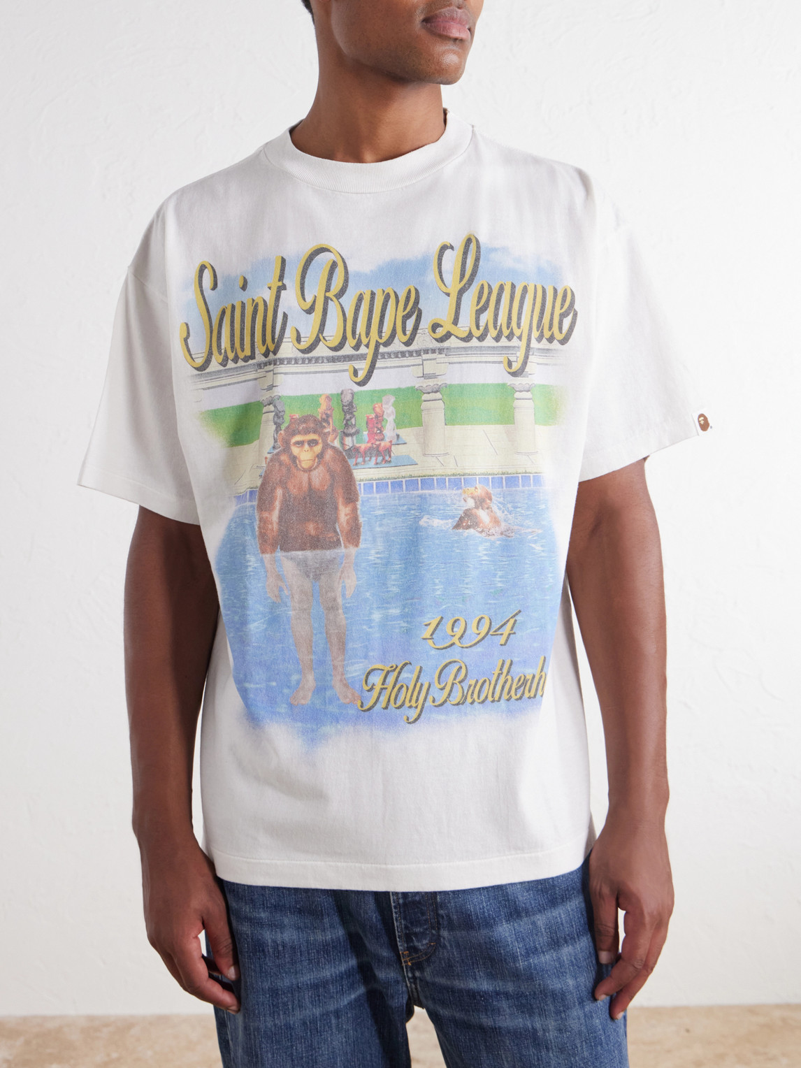 Bape® Pool Printed Cotton-Jersey T-Shirt