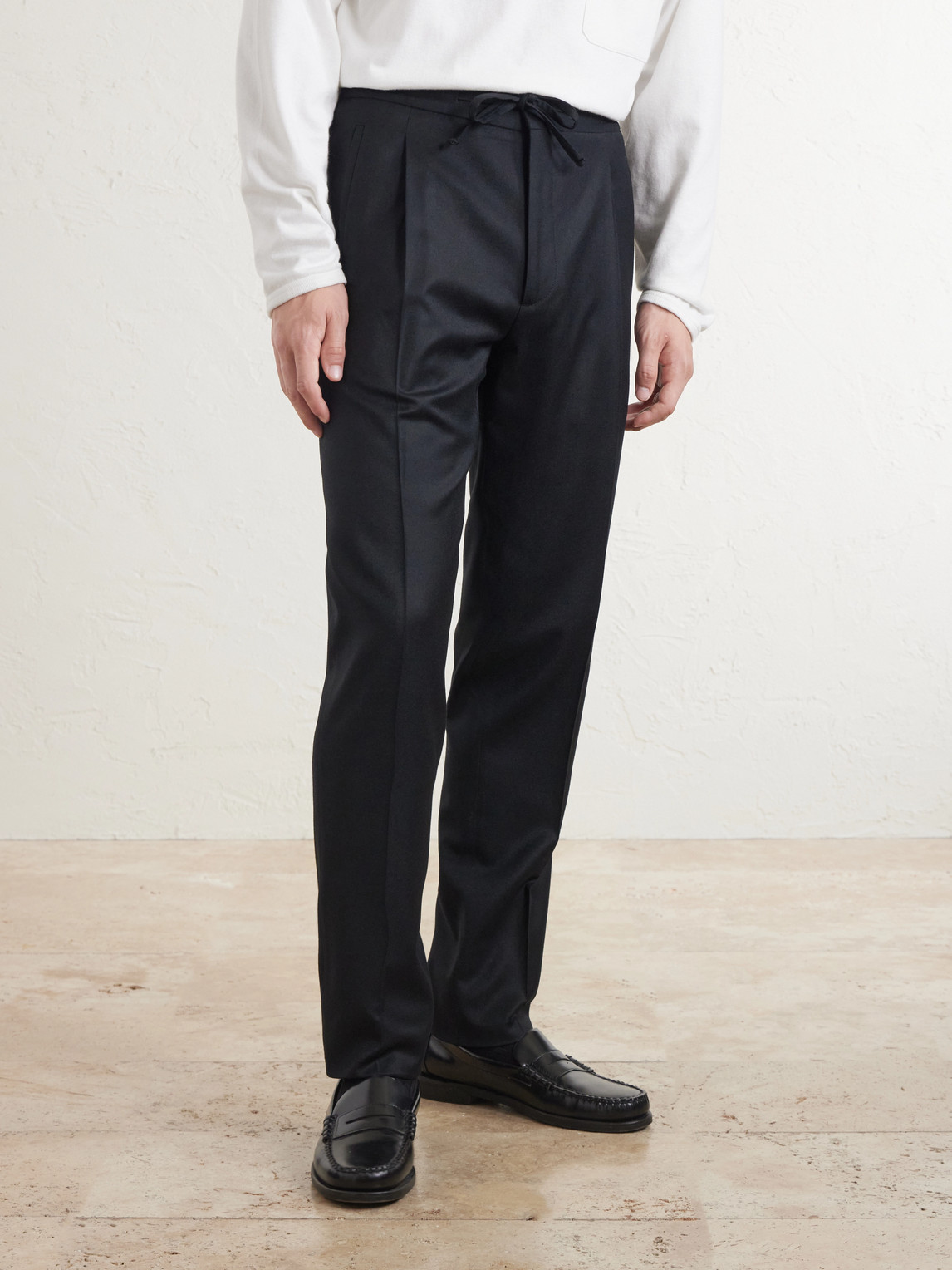 Lardini Straight-Leg Wool and Cashmere-Blend Flannel Trousers - Men | Thumbnail 3 Lardini Straight-Leg Wool and Cashmere-Blend Flannel Trousers - Men | Thumbnail 3