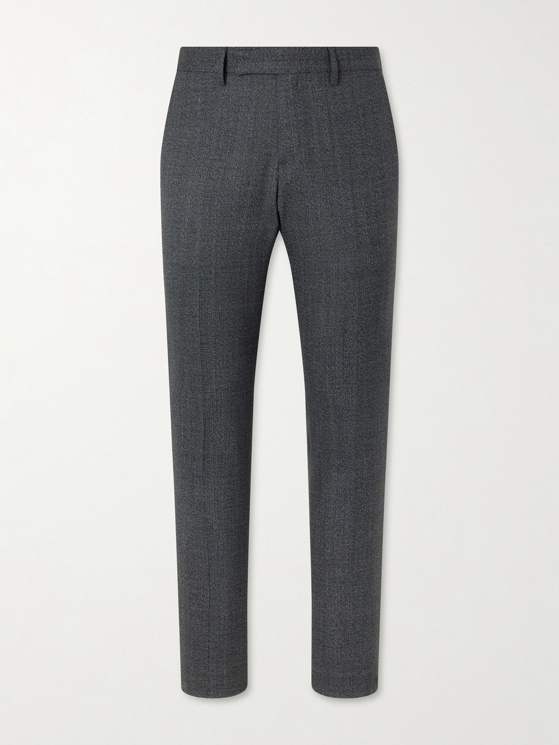 Lardini Straight-leg Wool Suit Trousers In Gray