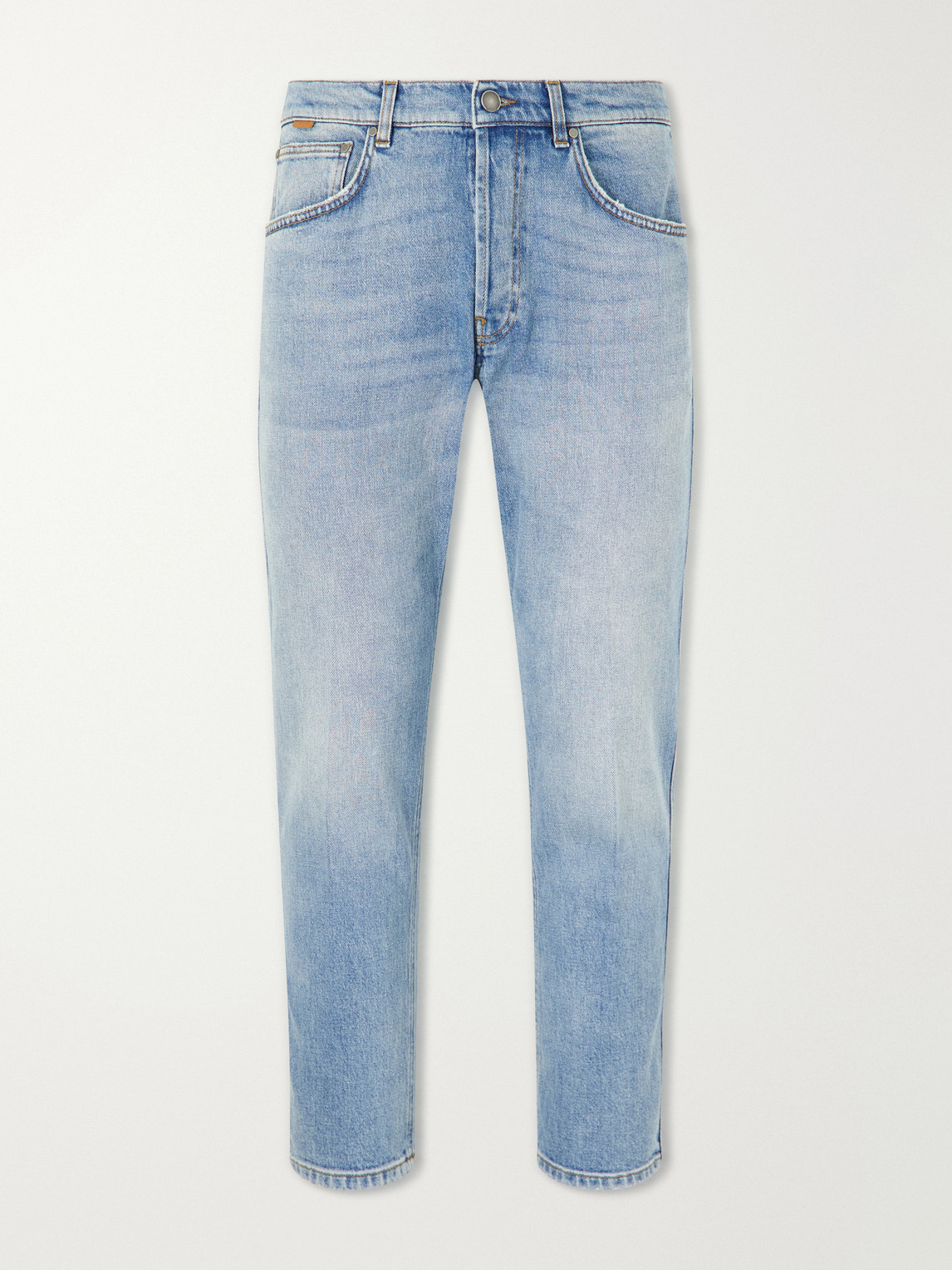 Lardini Straight-leg Washed Jeans In Blue
