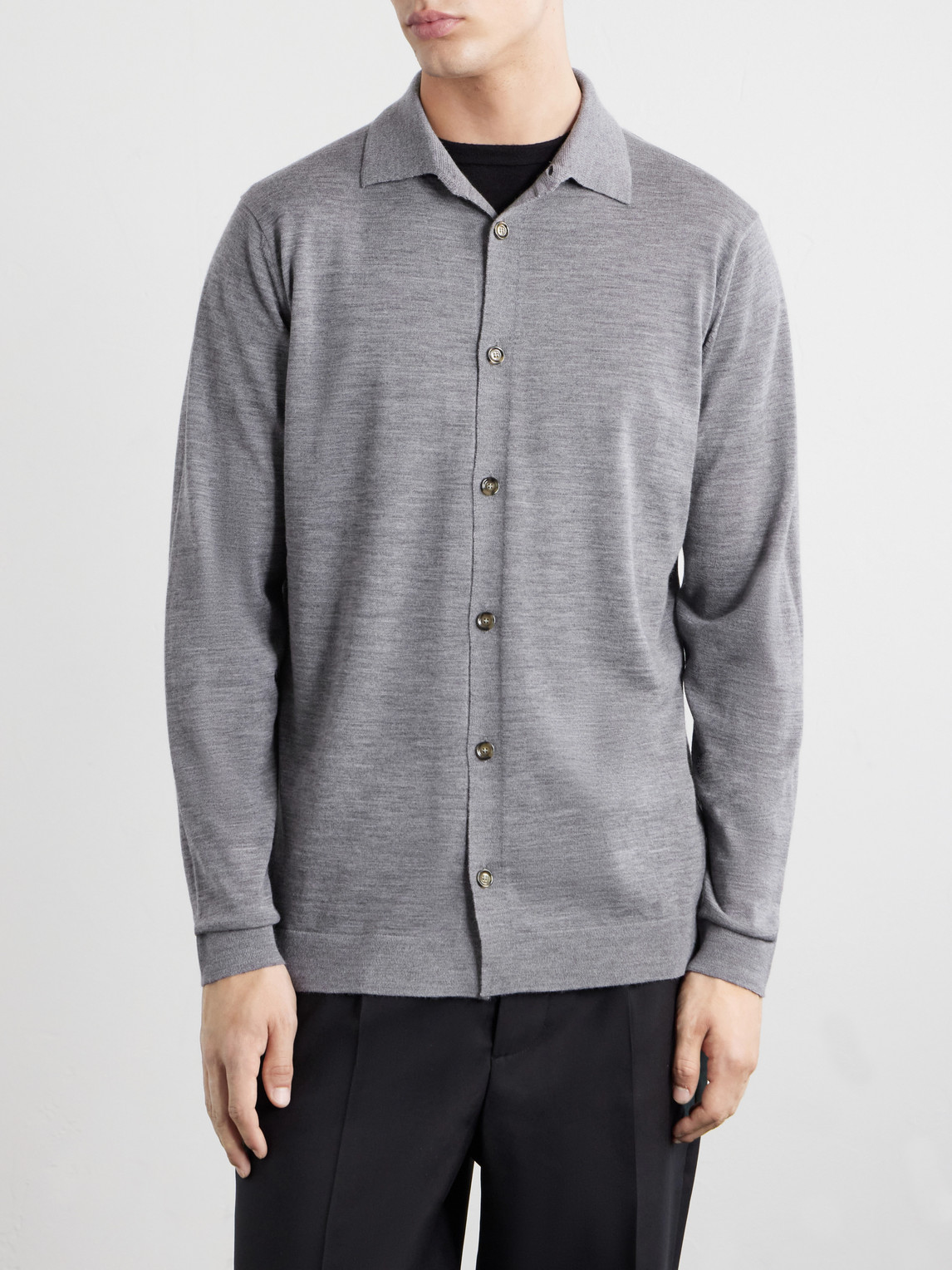 Virgin Wool Polo Shirt