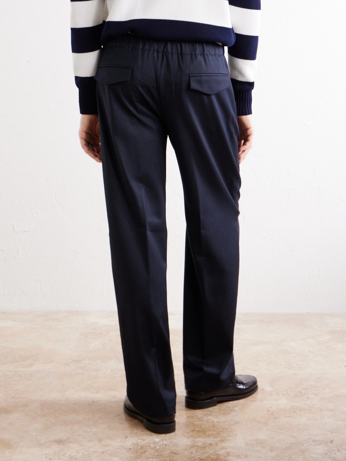 Straight-Leg Woven Trousers