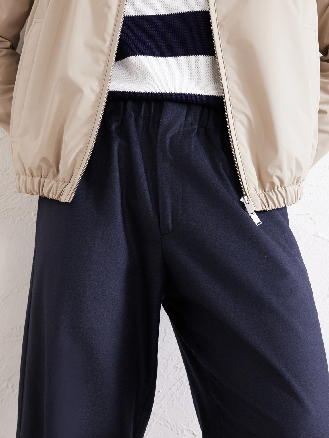 Straight-Leg Woven Trousers