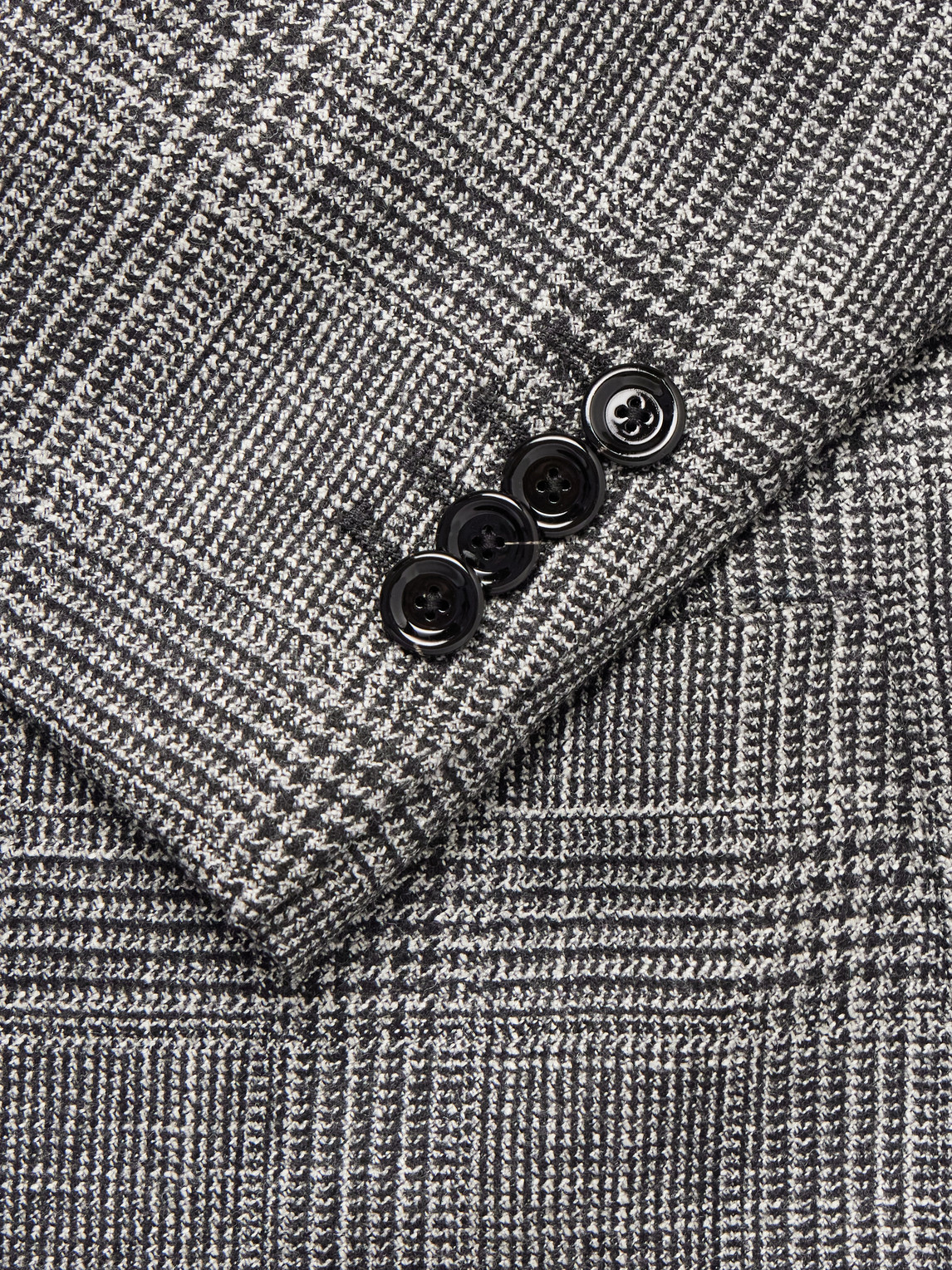 Prince Of Wales Checked Wool, Silk And Cashmere-Blend Blazer