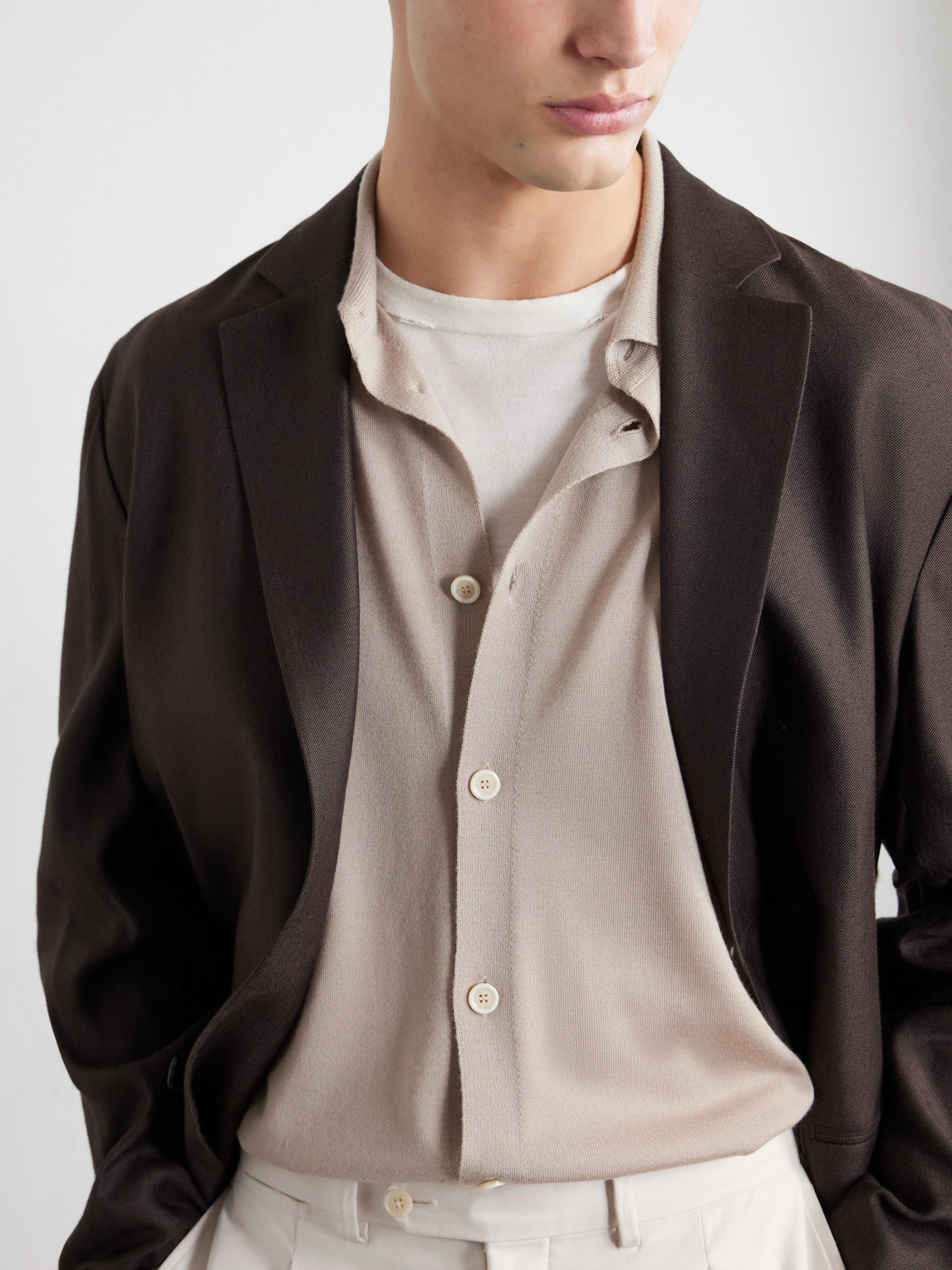 Virgin Wool Polo Shirt