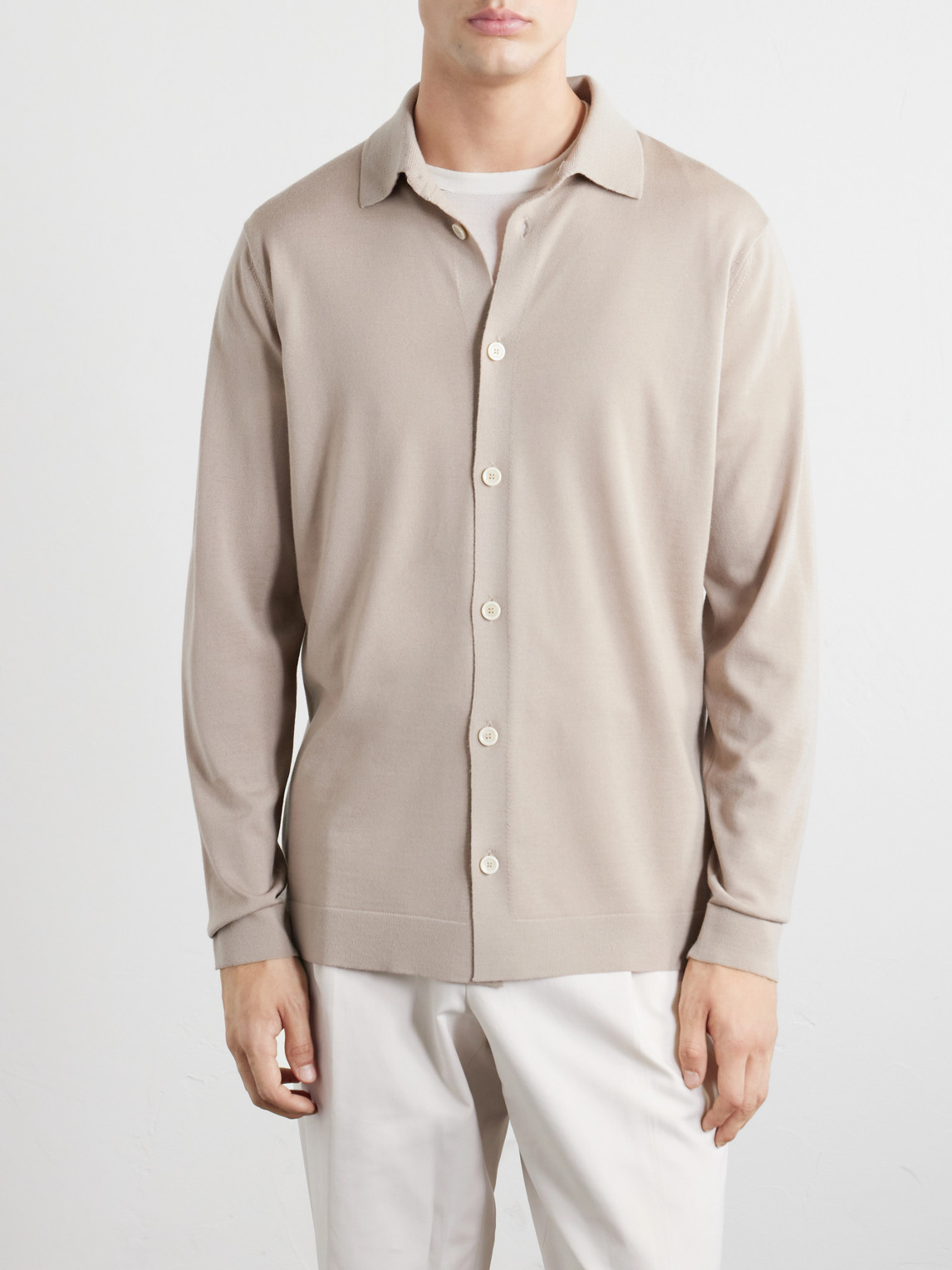 Virgin Wool Polo Shirt