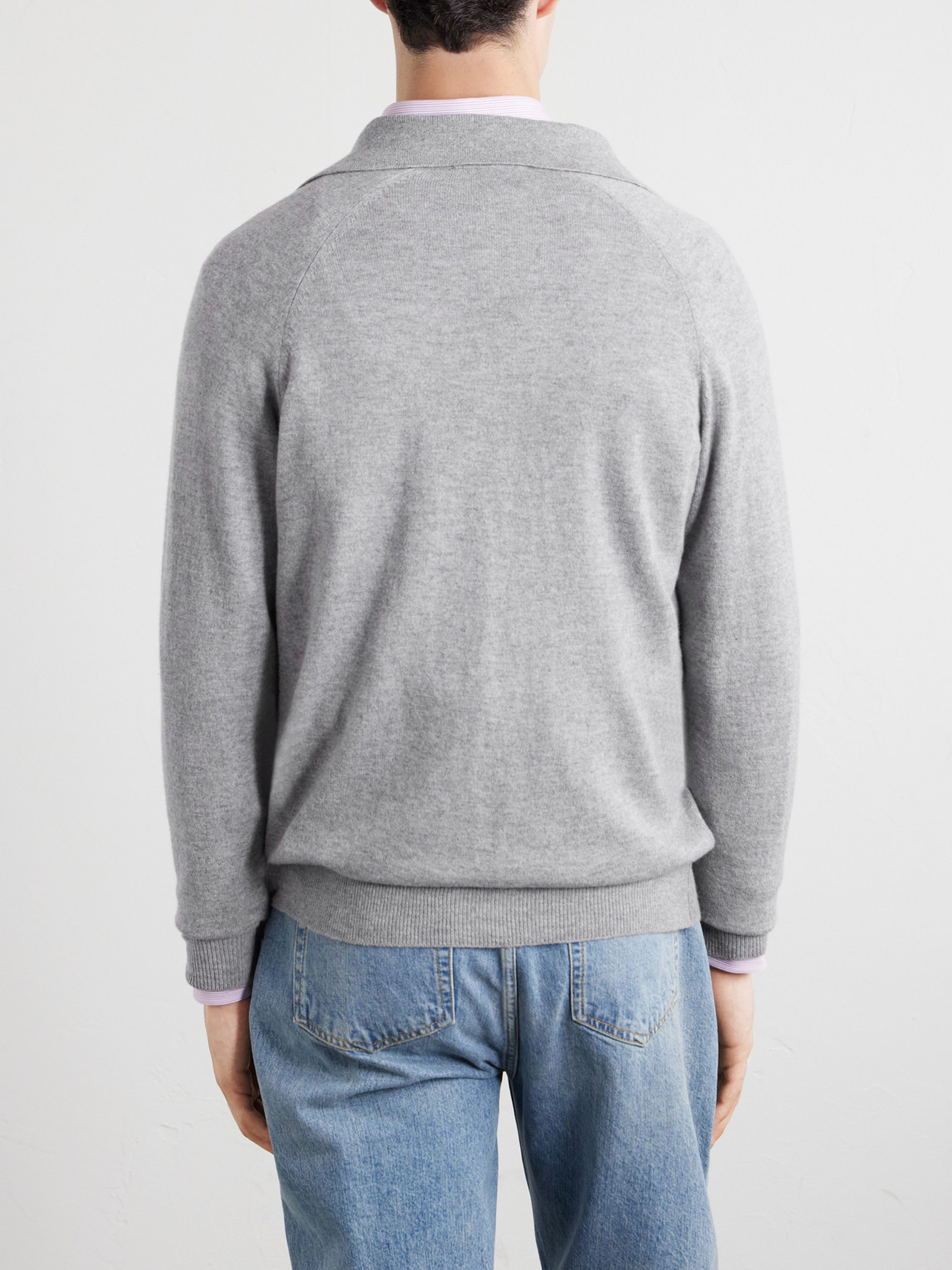 Wool And Cashmere-Blend Polo Shirt