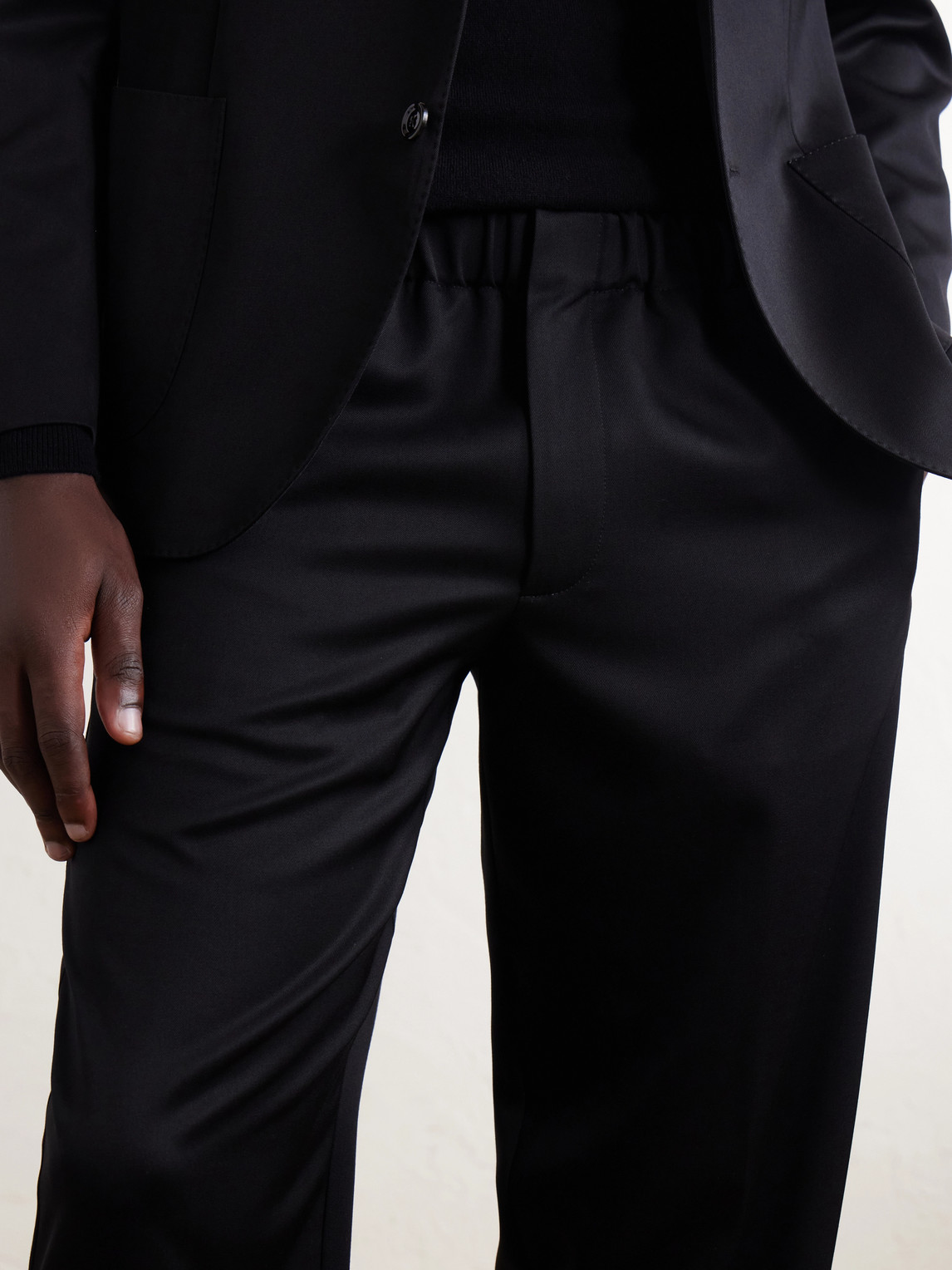 Mid-Rise Straight-Leg Wool-Twill Suit Trousers