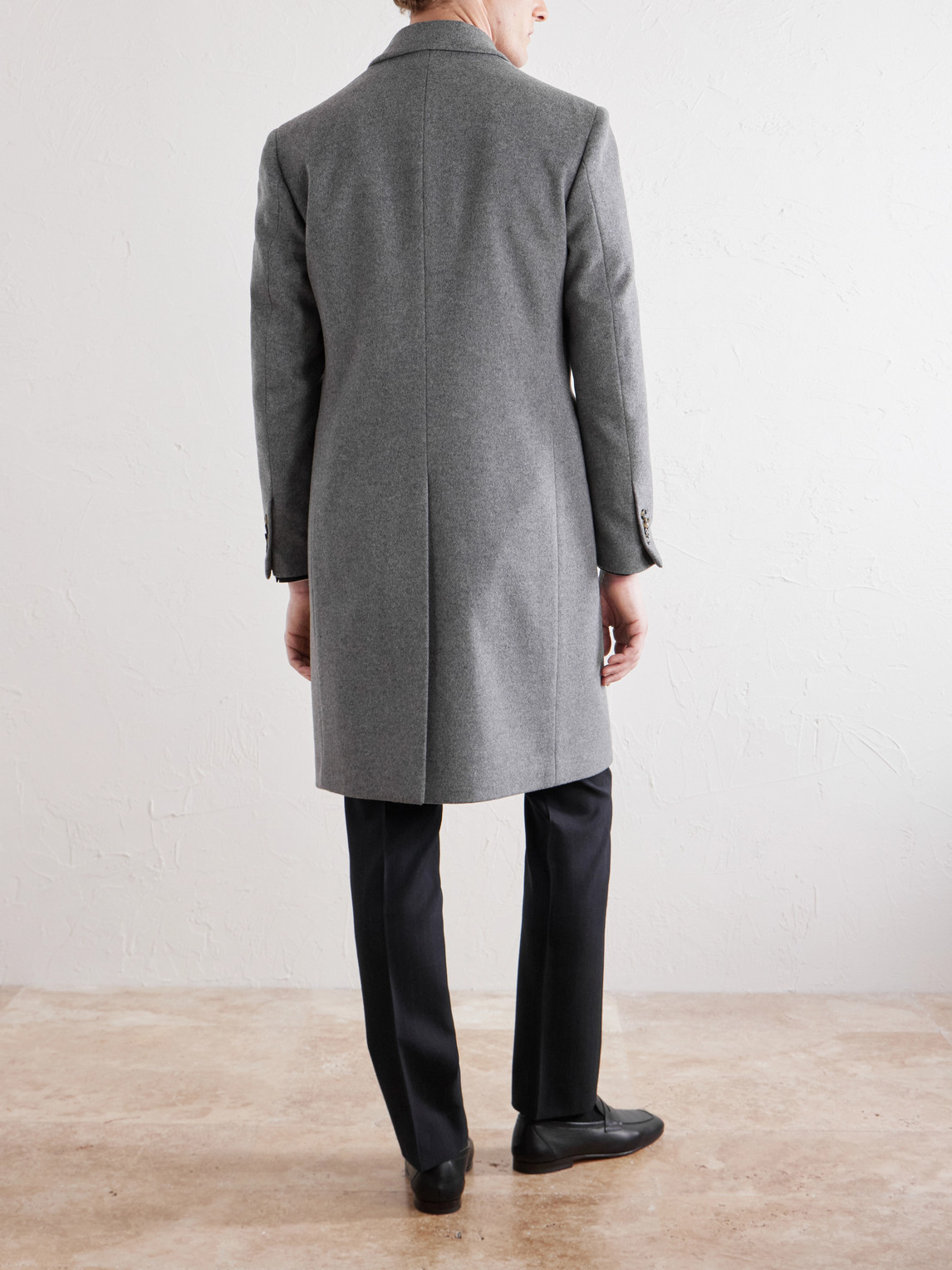  Lardini - Double-breasted Wool Coat - Men - Gray - It 46 