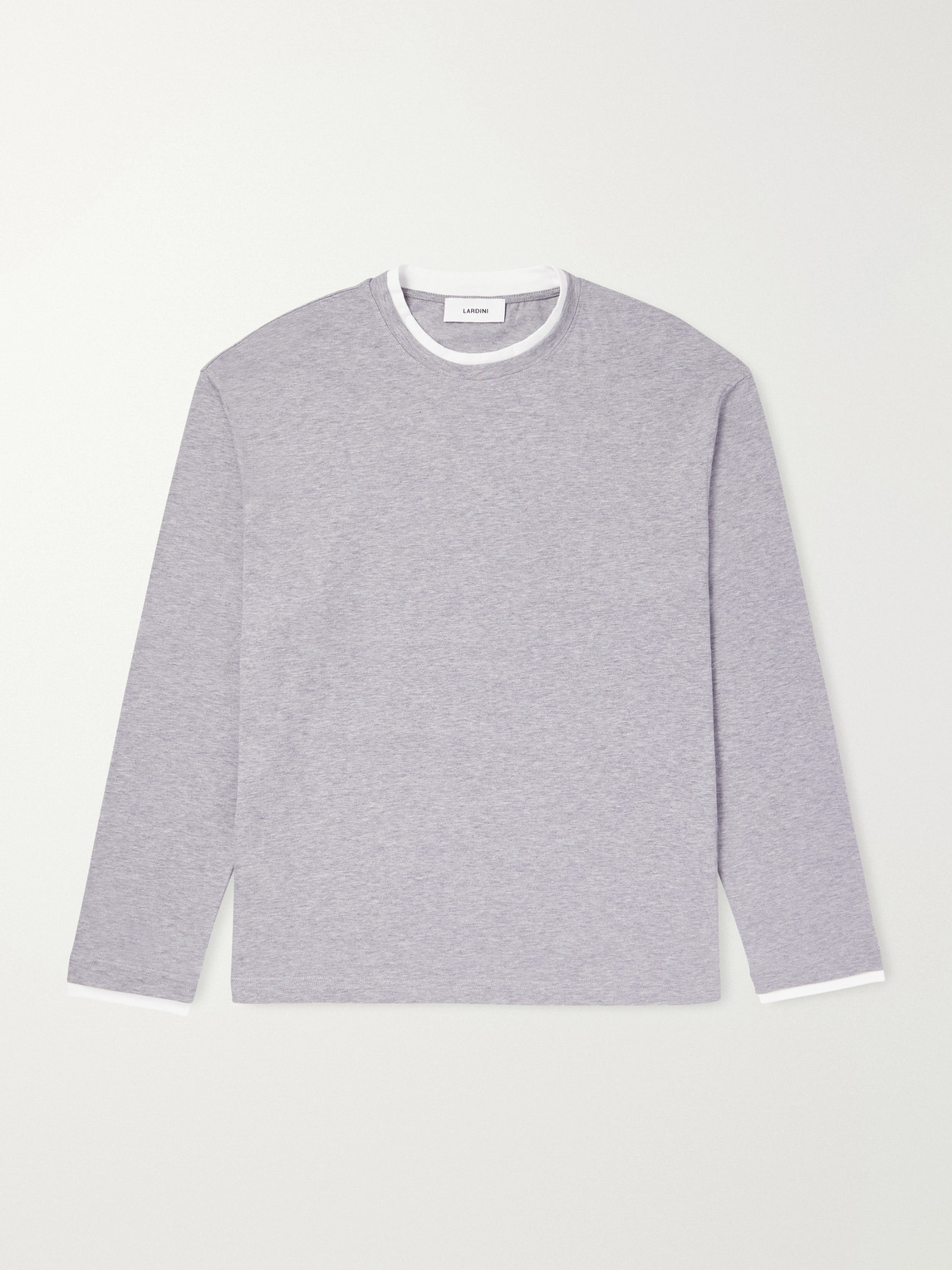 Lardini Cotton-jersey T-shirt In Gray