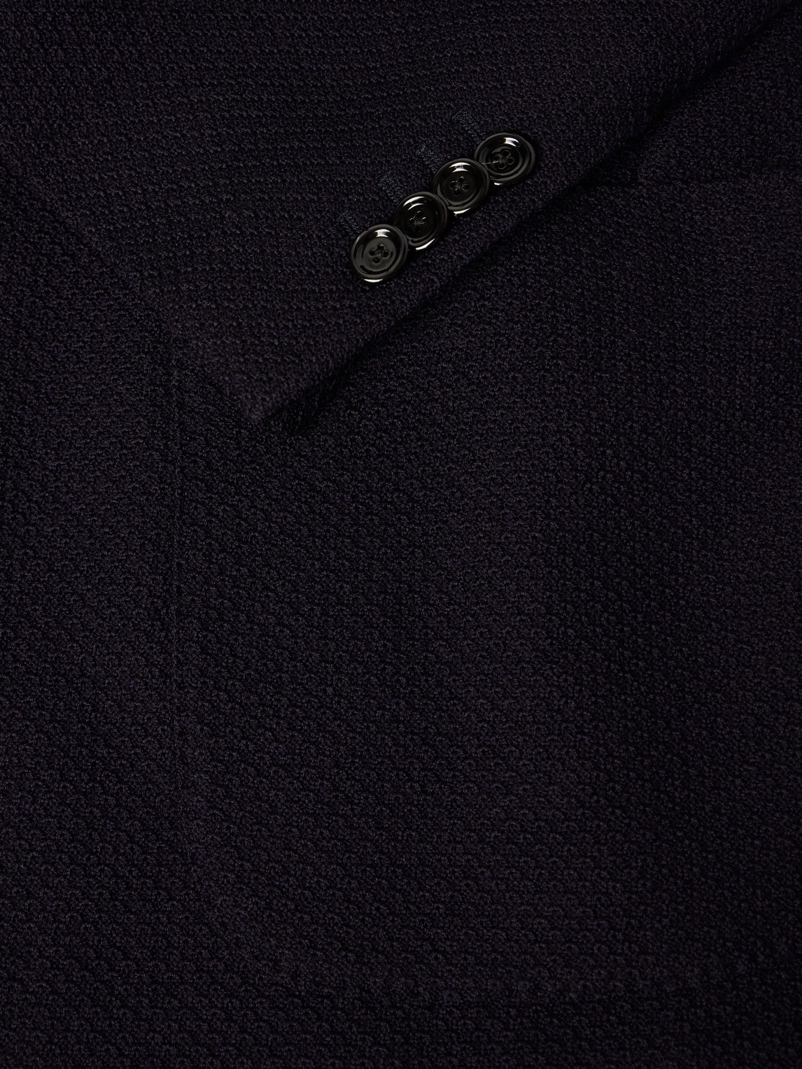 Honeycomb-Knit Wool Blazer