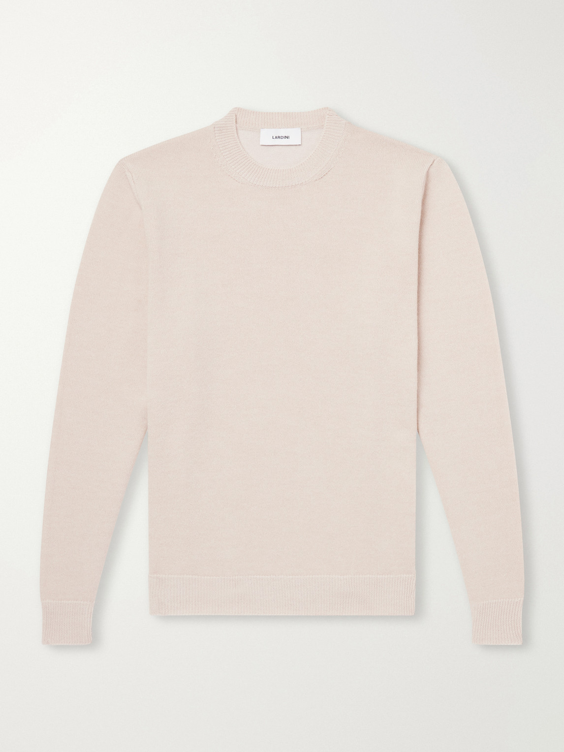 Lardini Wool And Cashmere-blend Sweater In Neutral