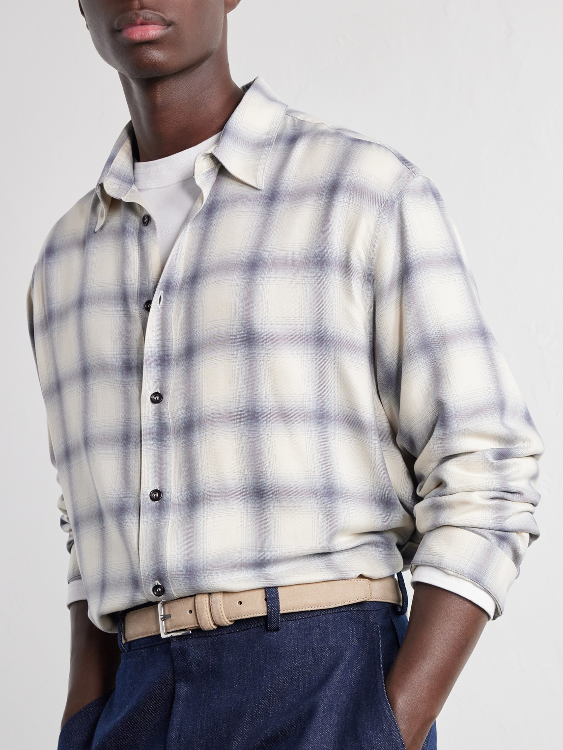 Strano Checked Twill Shirt