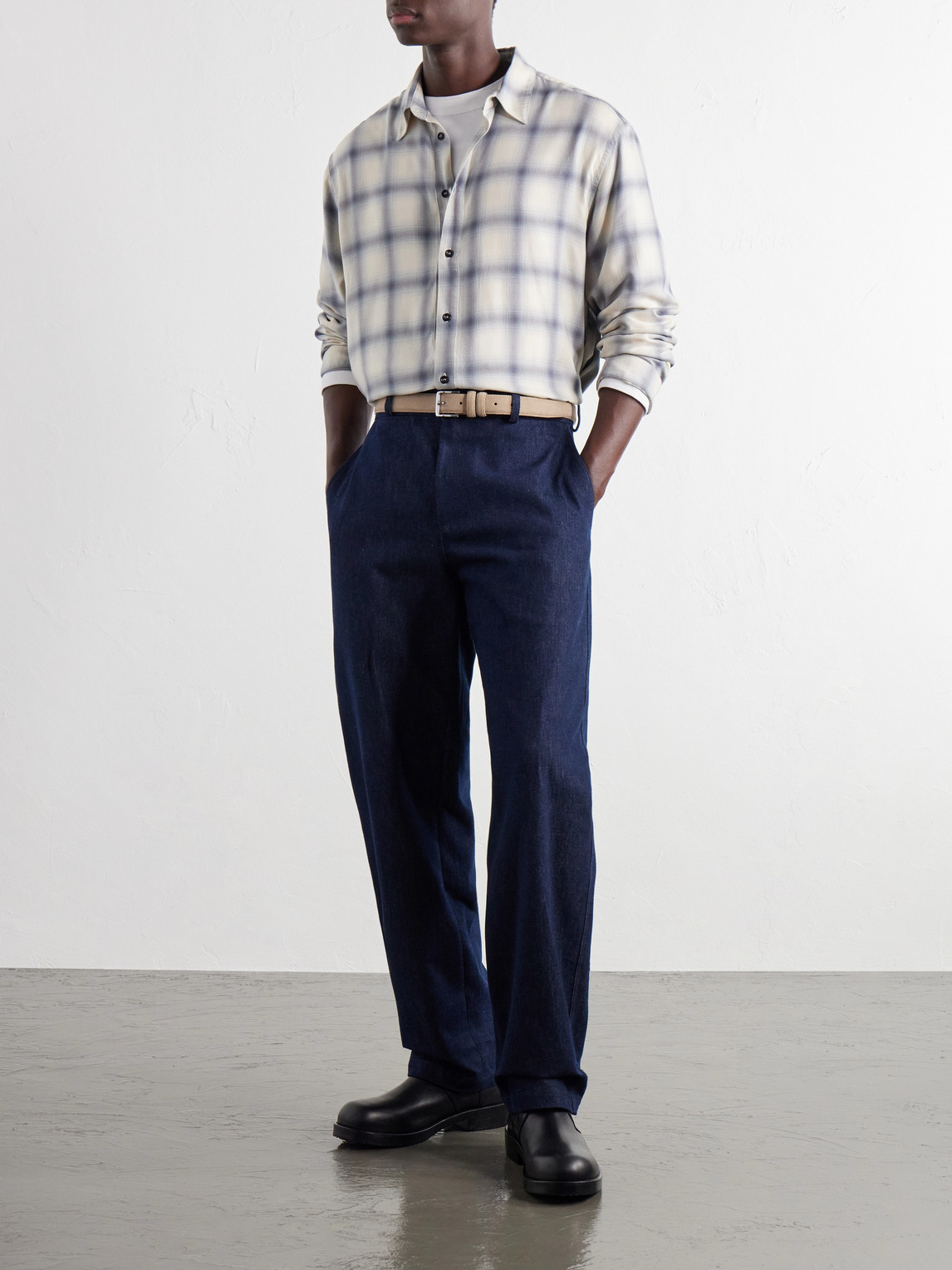 Strano Checked Twill Shirt