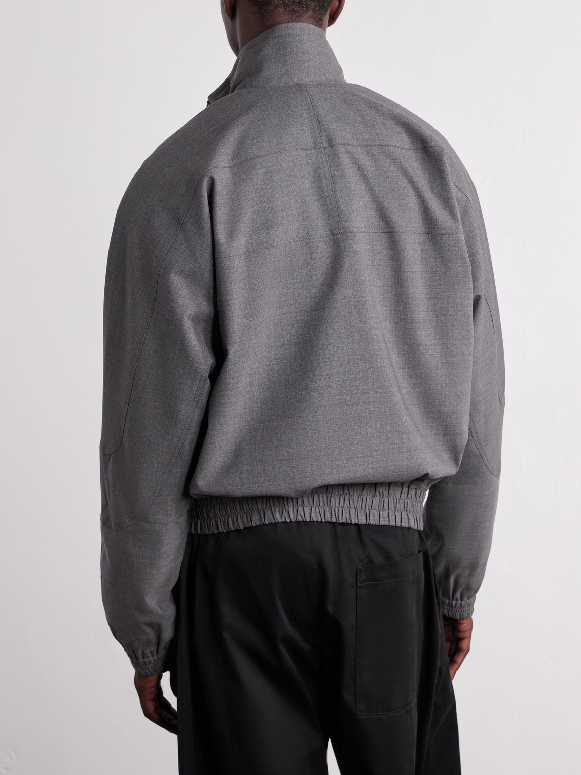 Fossil Ruched Panelled Twill Blouson Jacket
