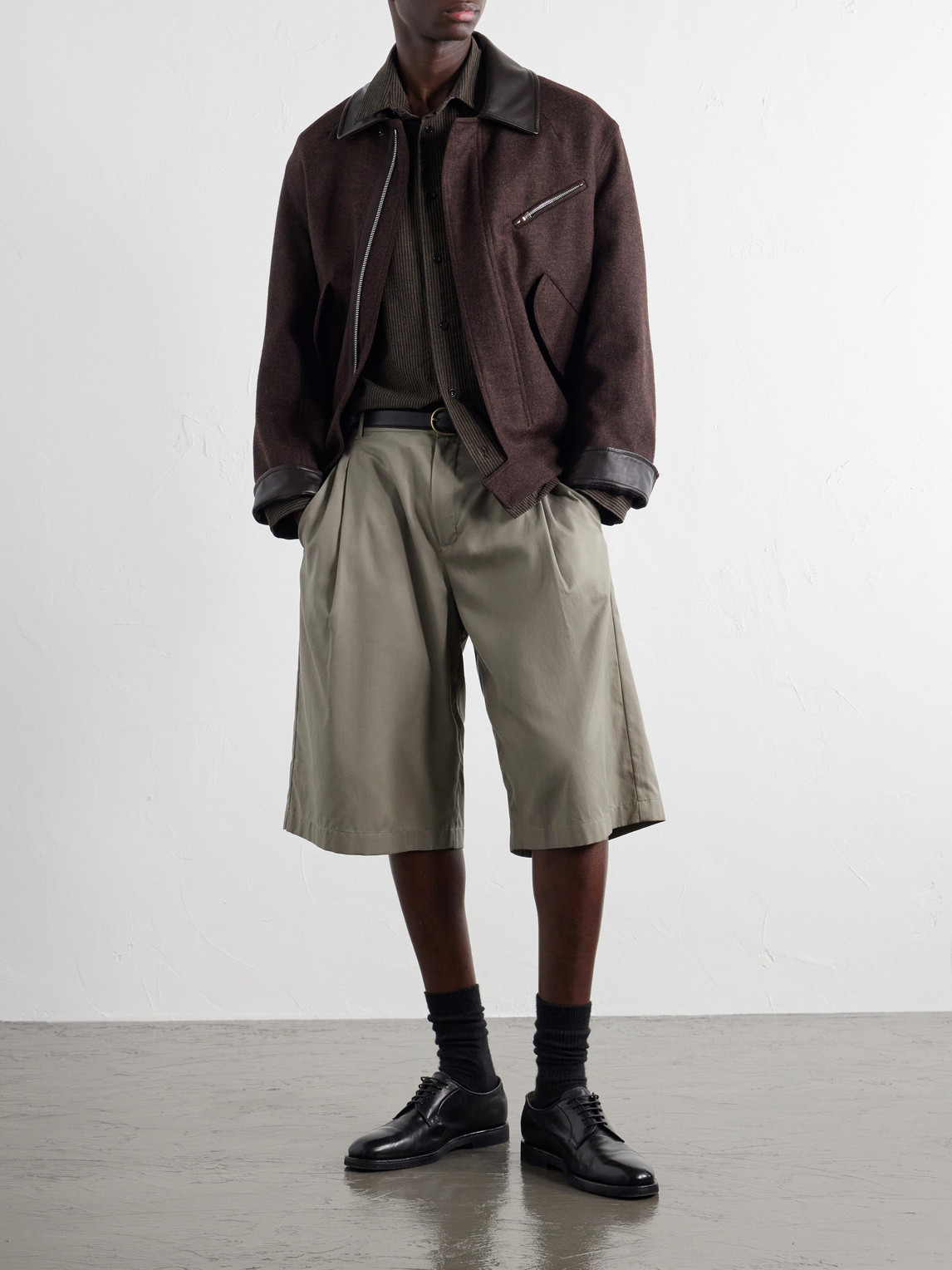 Natal Striped Cotton And Wool-Blend Seersucker Shirt