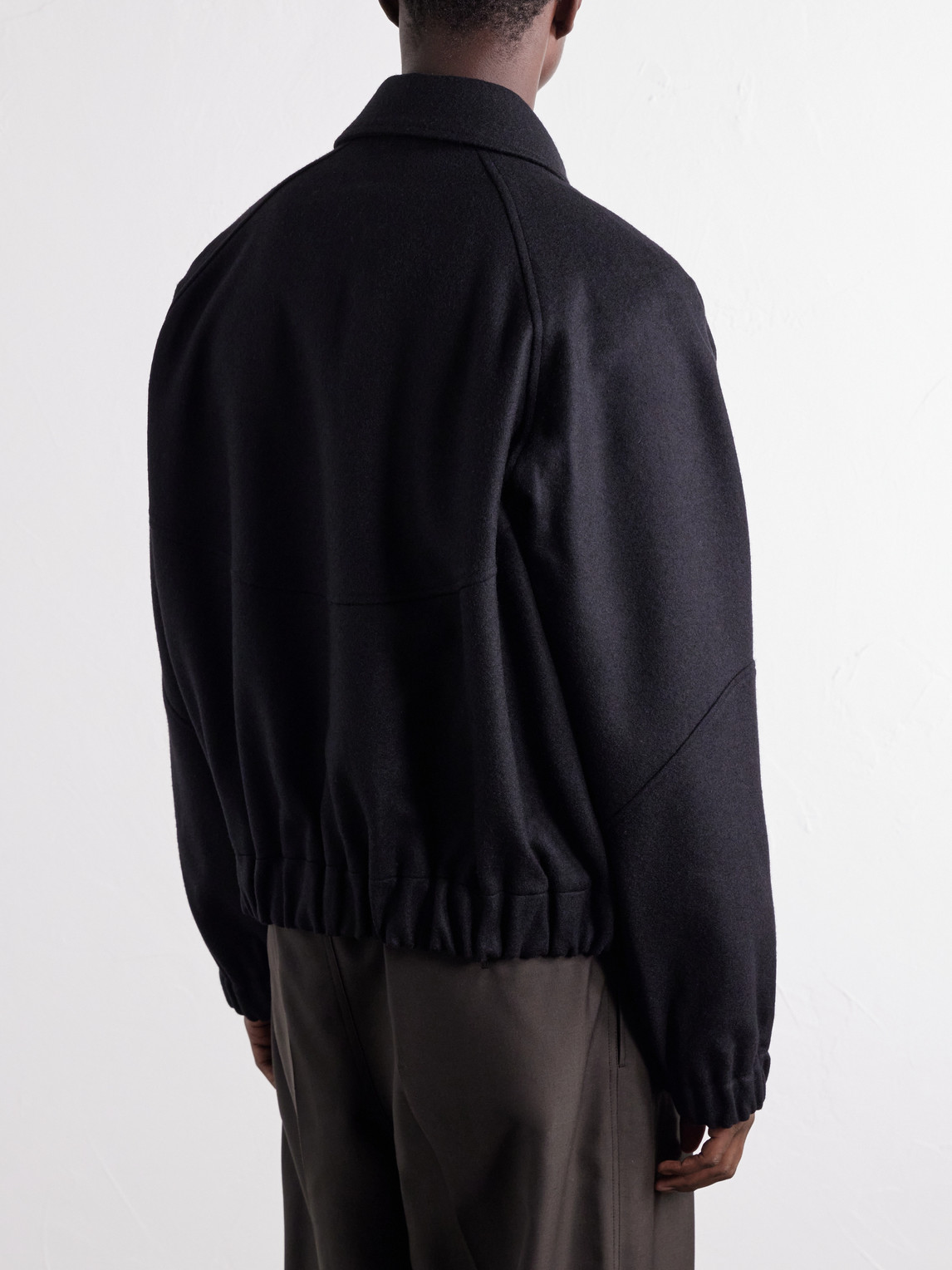 Jiji Panelled Melton Wool Jacket