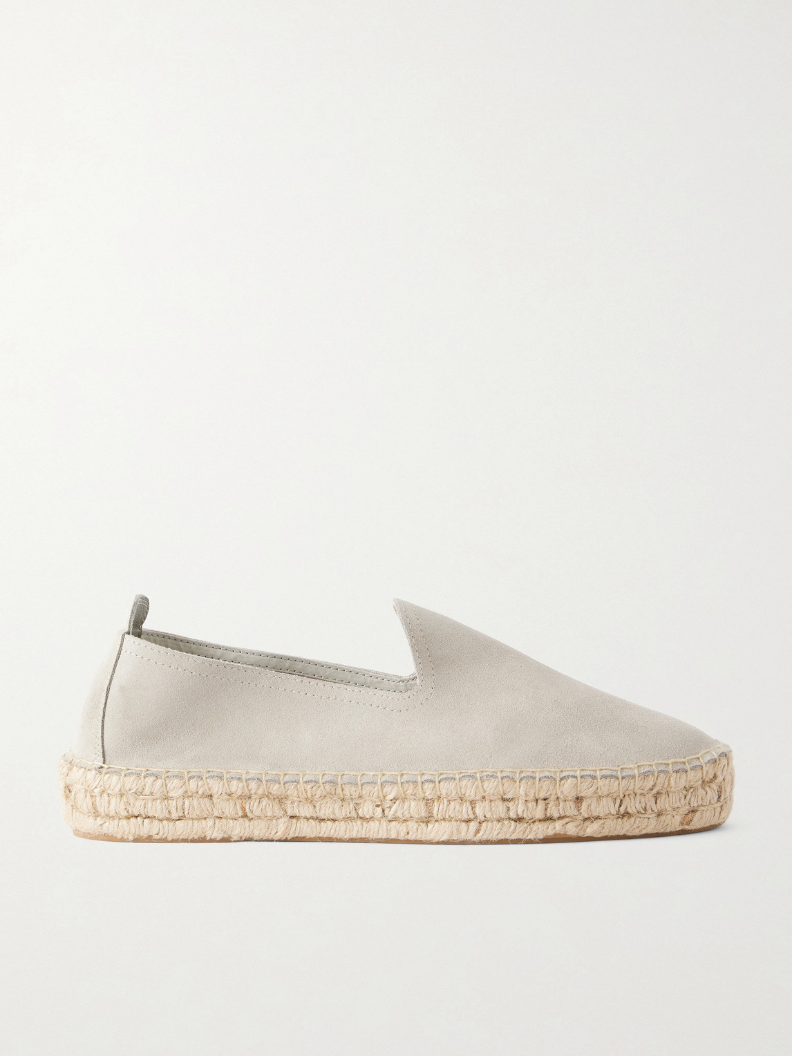 Morjas The Espadrille Suede Espadrilles In Gray
