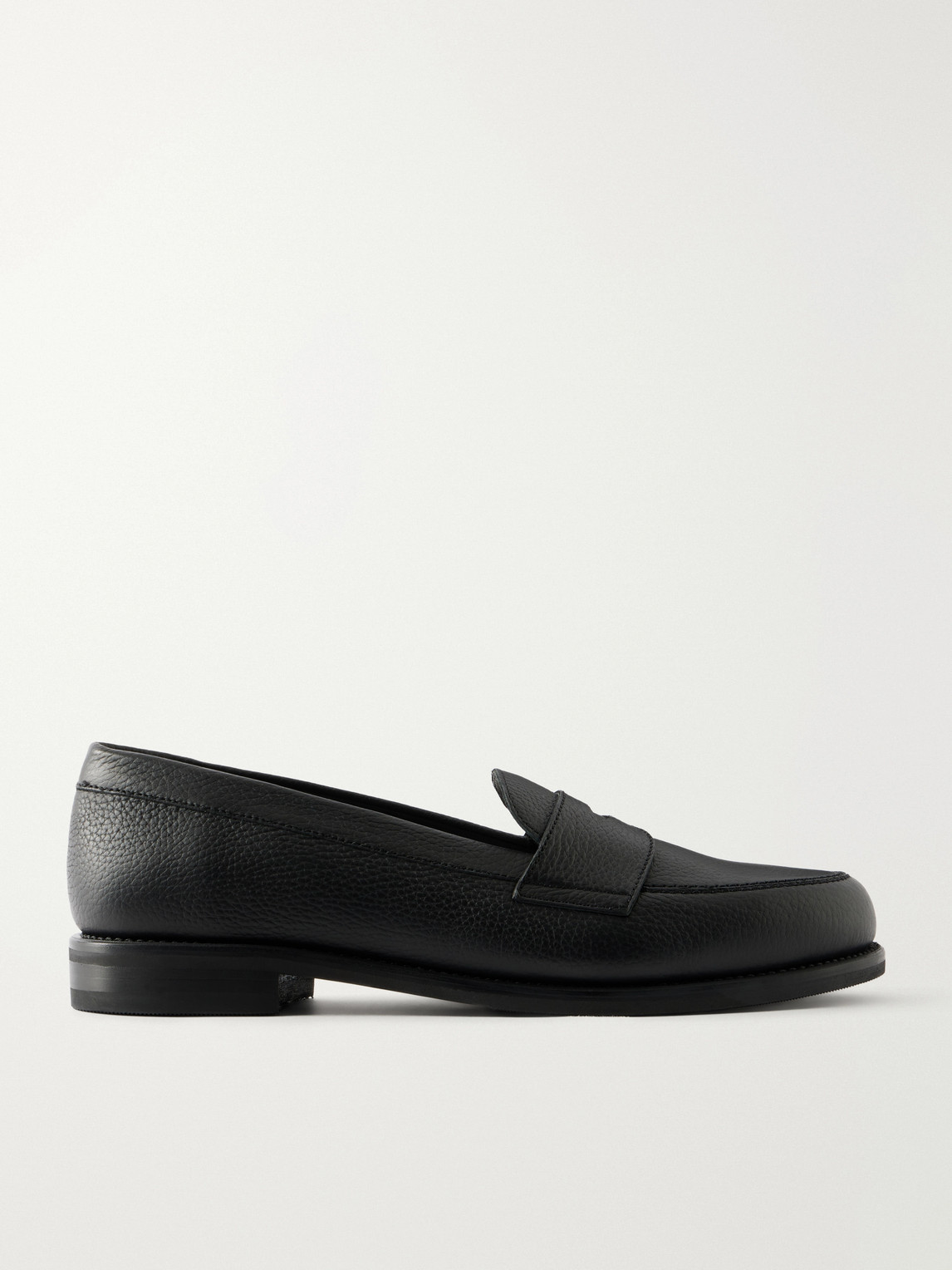 Morjas The Ivy Suede Penny Loafers In Black