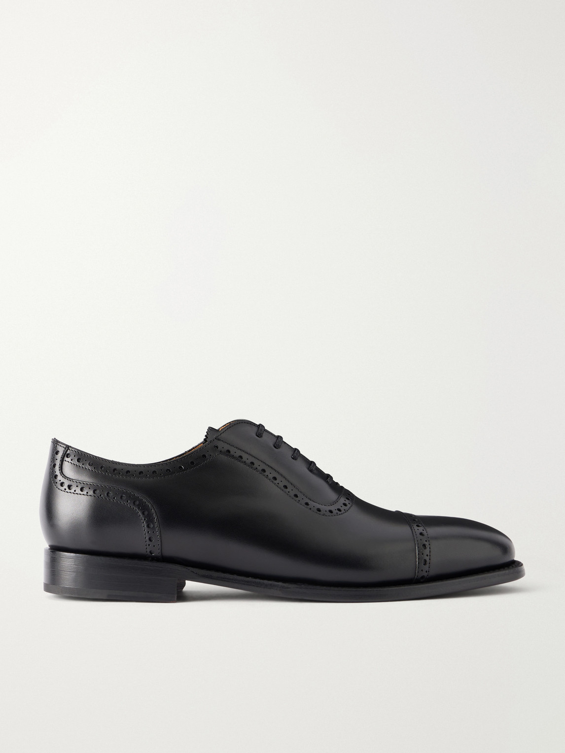 Morjas The Adelaide Leather Brogues In Black