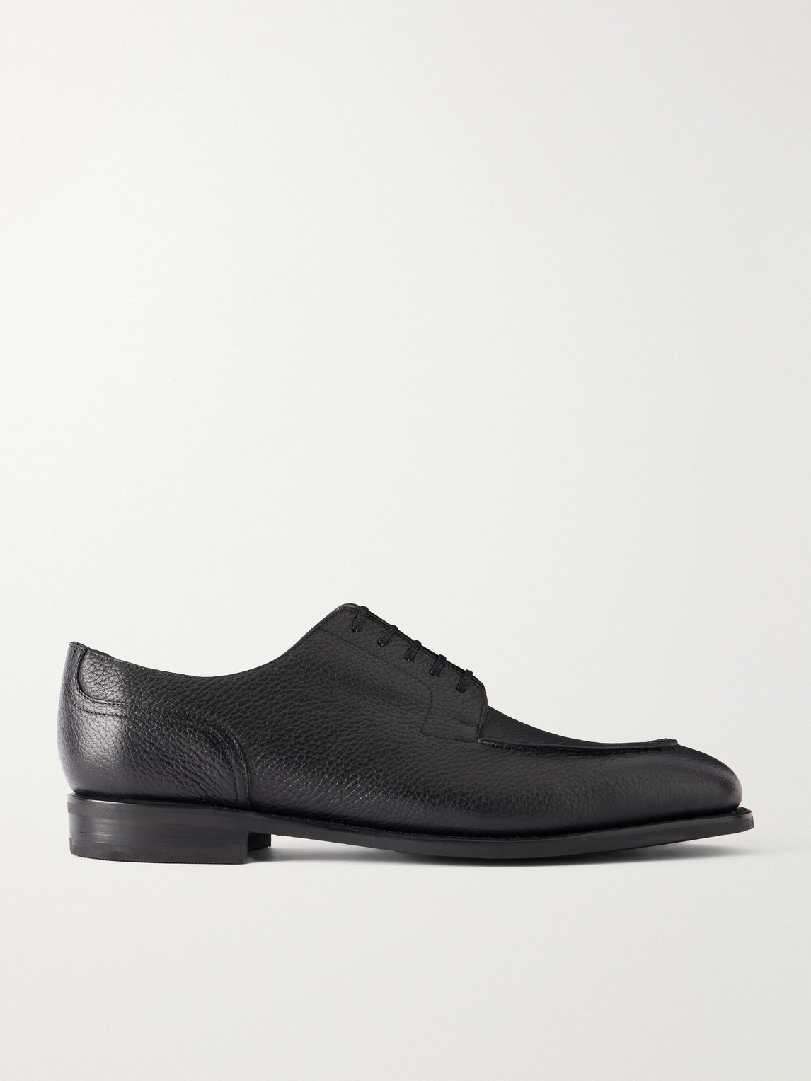 Morjas The Split Toe Full-grain Leather Derby Shoes In Black