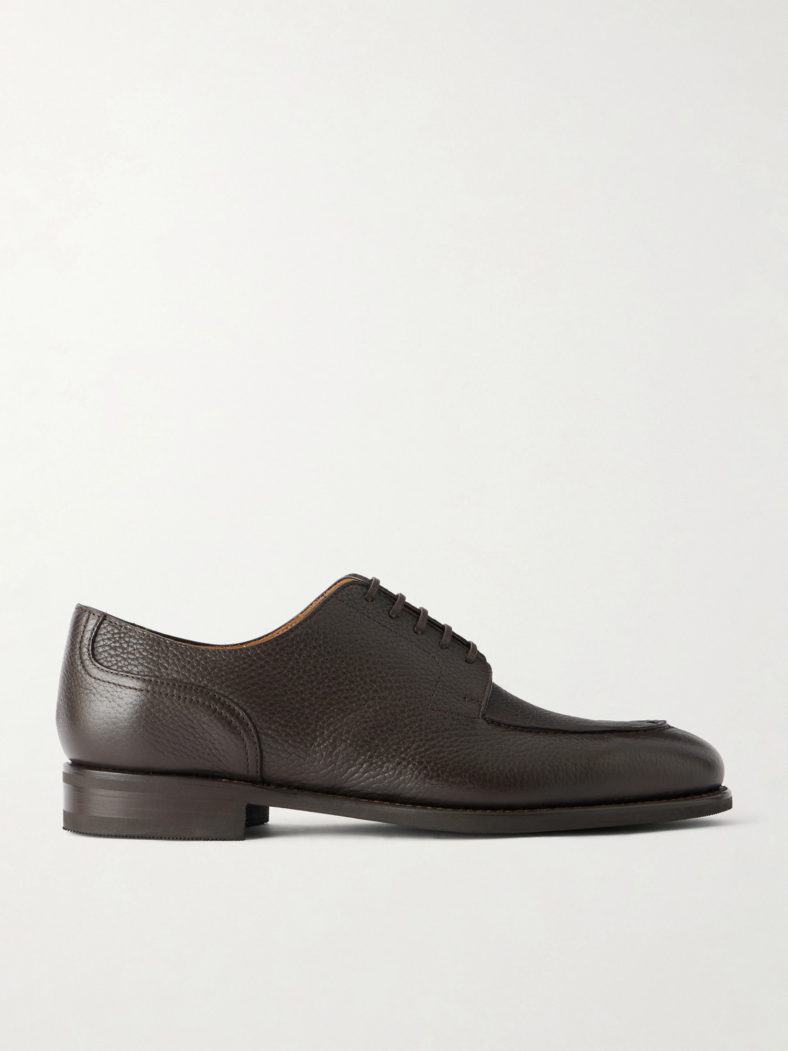 Morjas The Split Toe Full-grain Leather Derby Shoes In Animal Print