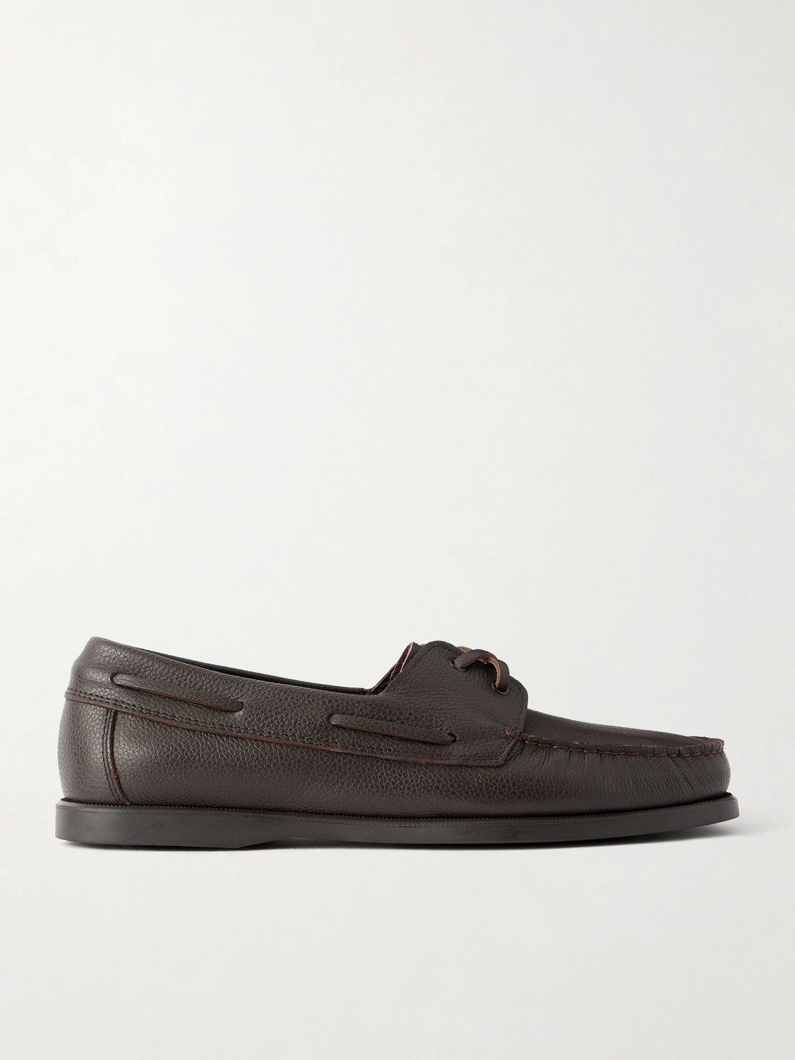 Morjas Full-grain Leather Boat Shoes In Multi