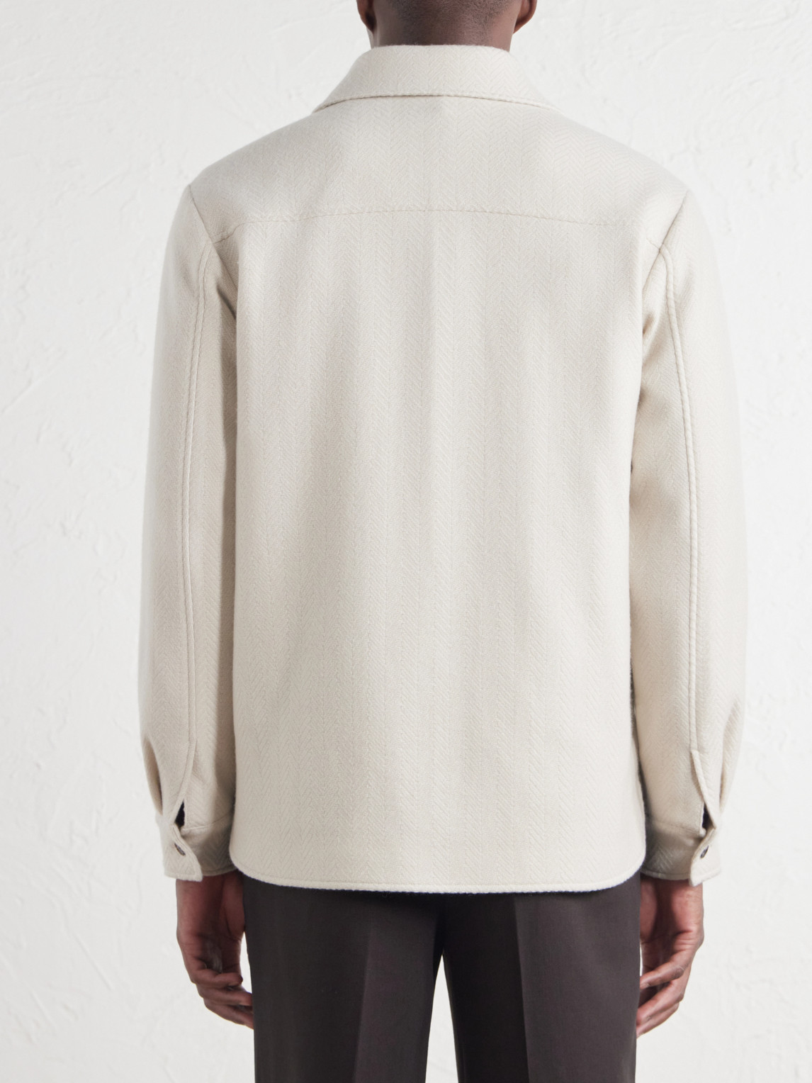 Mr P. - Herringbone Cashmere Overshirt